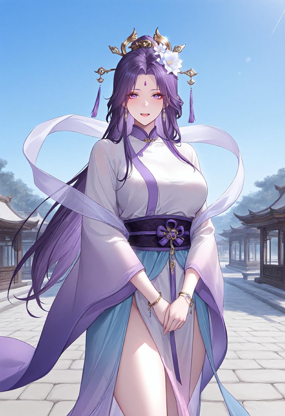 AI Porn - 紫陽仙子 神醫師妹 白ストッキング 濡れ感 露出ヌード AI画像ギャラリー 162P