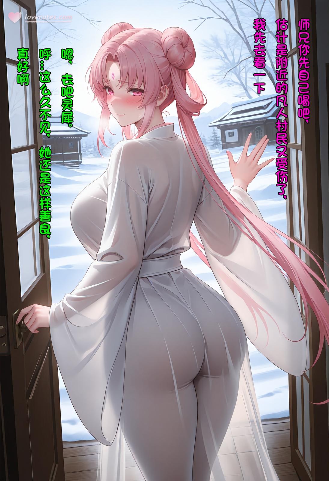 AI Porn - 紫陽仙子 神醫師妹 白ストッキング 濡れ感 露出ヌード AI画像ギャラリー 162P