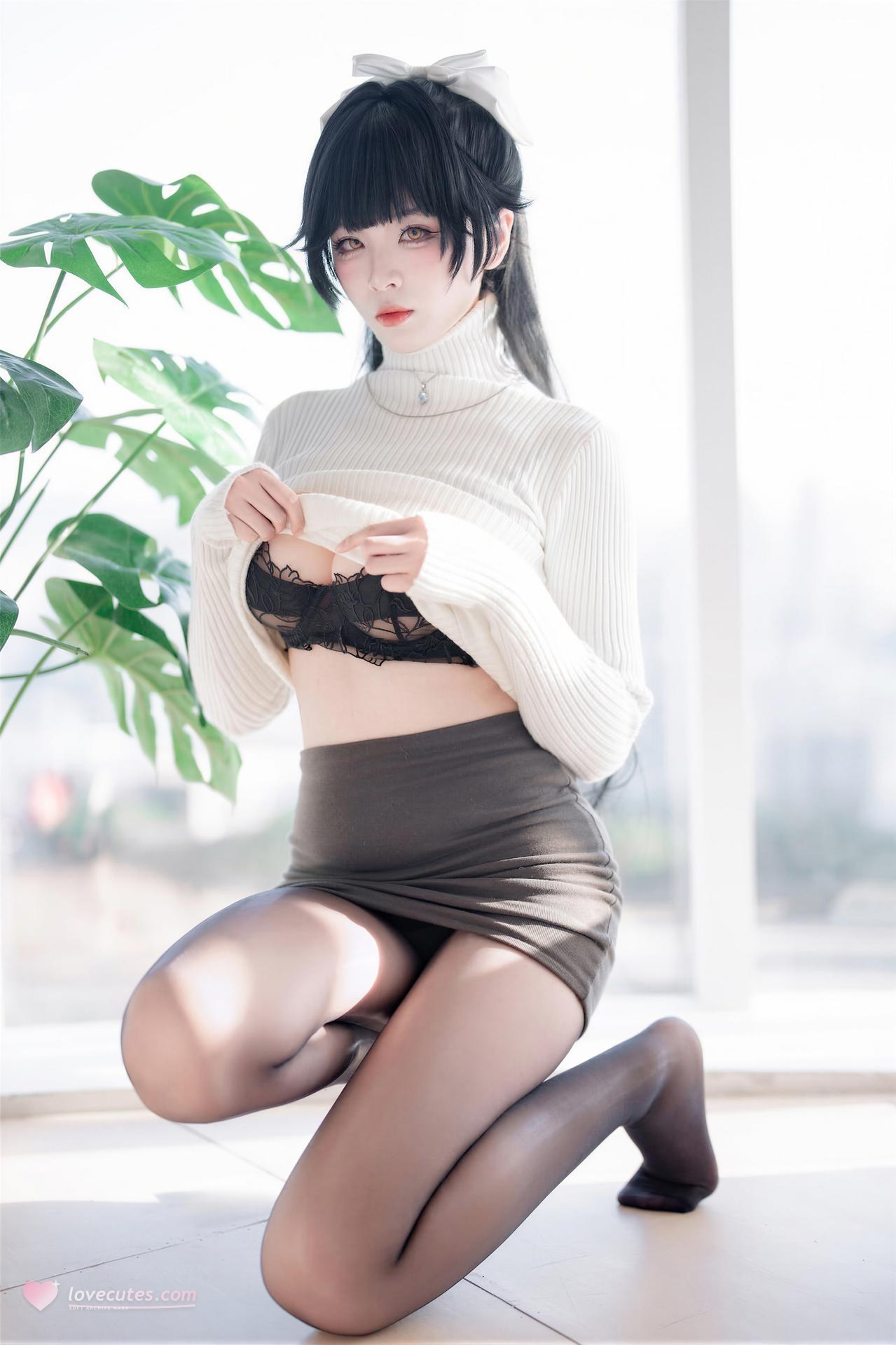 [cosplay] 轩萧学姐 - 碧蓝航线 高雄武者：和风武者美腿角色还原 68P