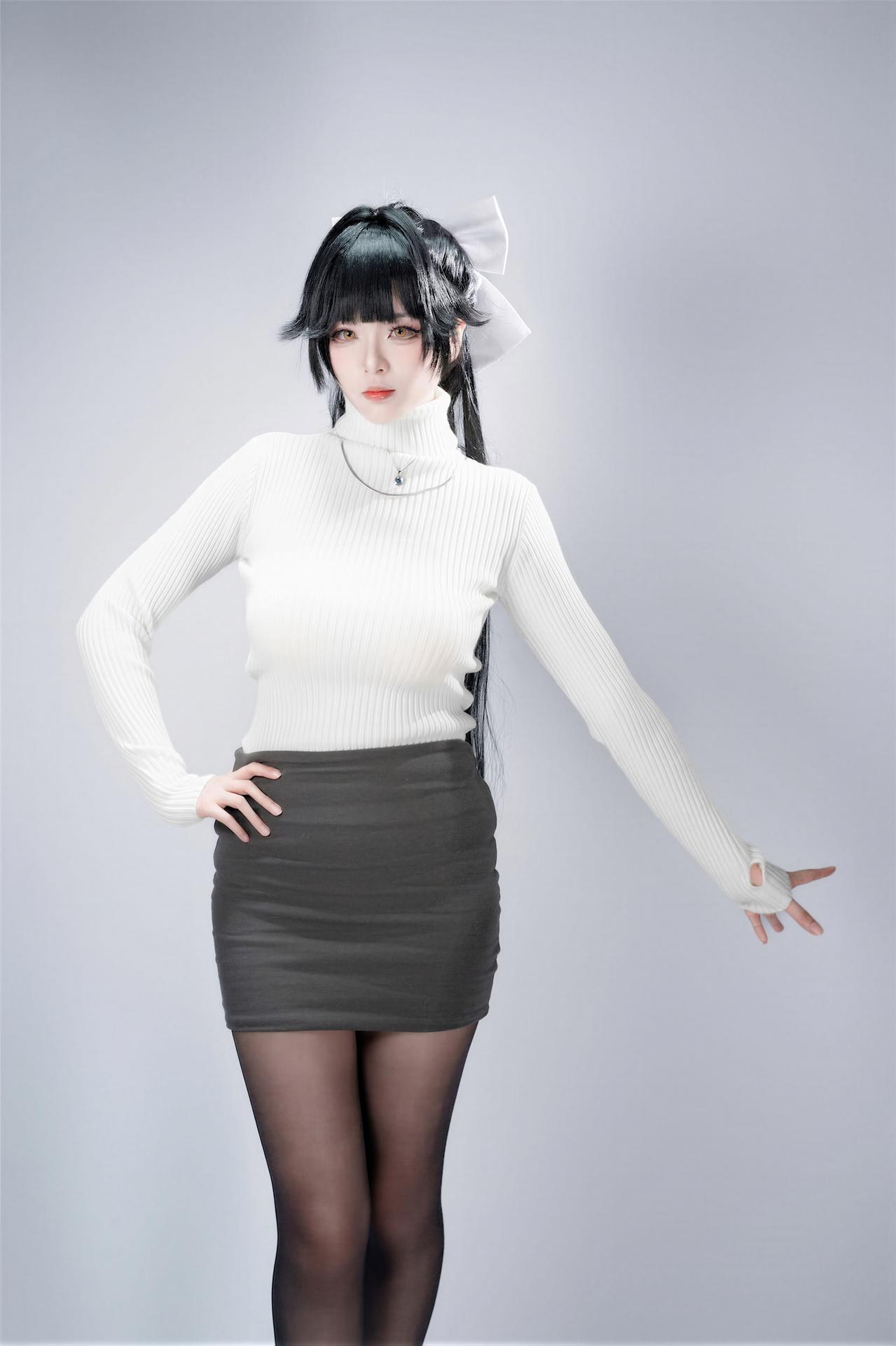 [cosplay] 轩萧学姐 - 碧蓝航线 高雄武者：和风武者美腿角色还原 68P