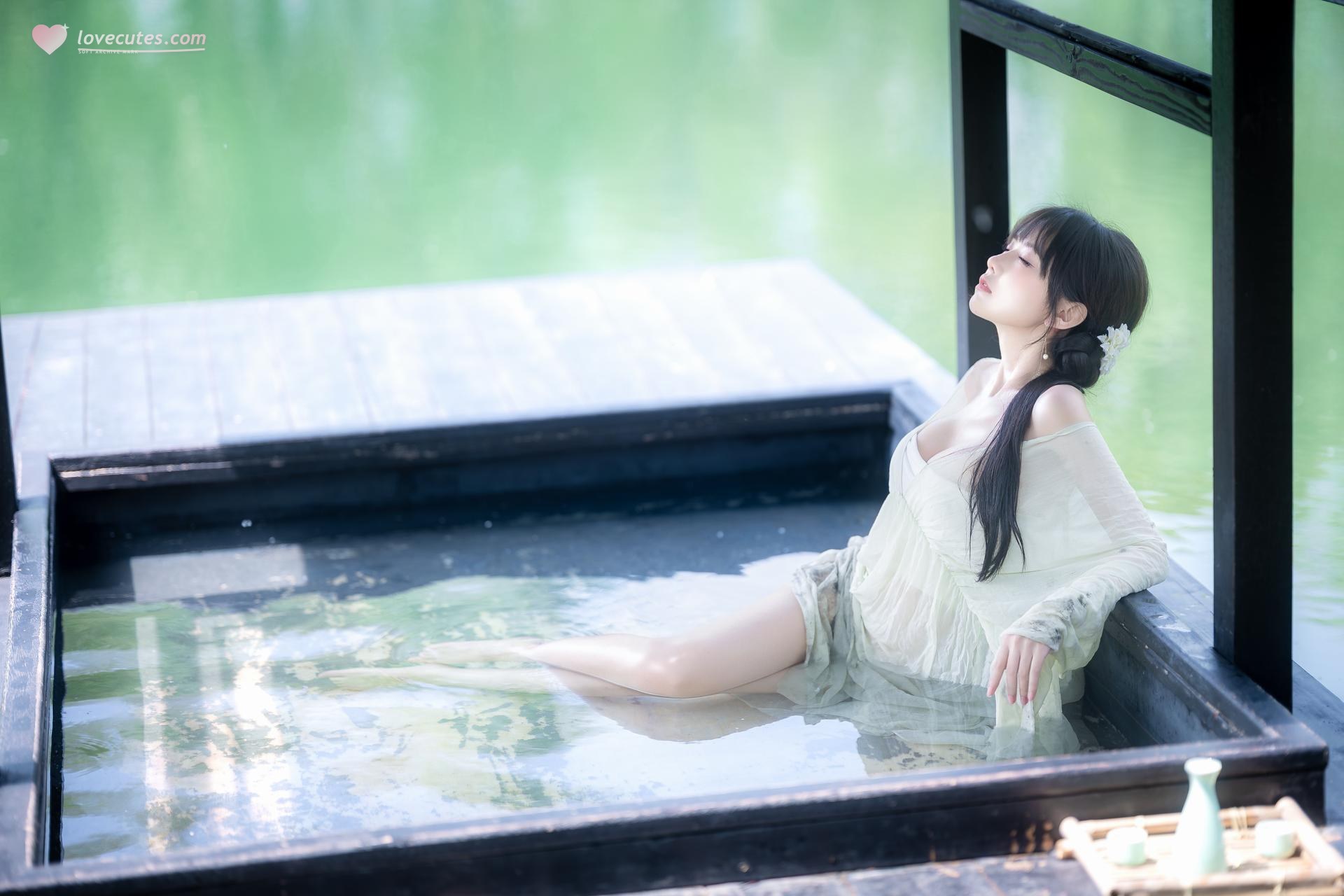 [写真] Shika小鹿鹿 - 江南水色：古风水色湿身美腿写真 65P3V