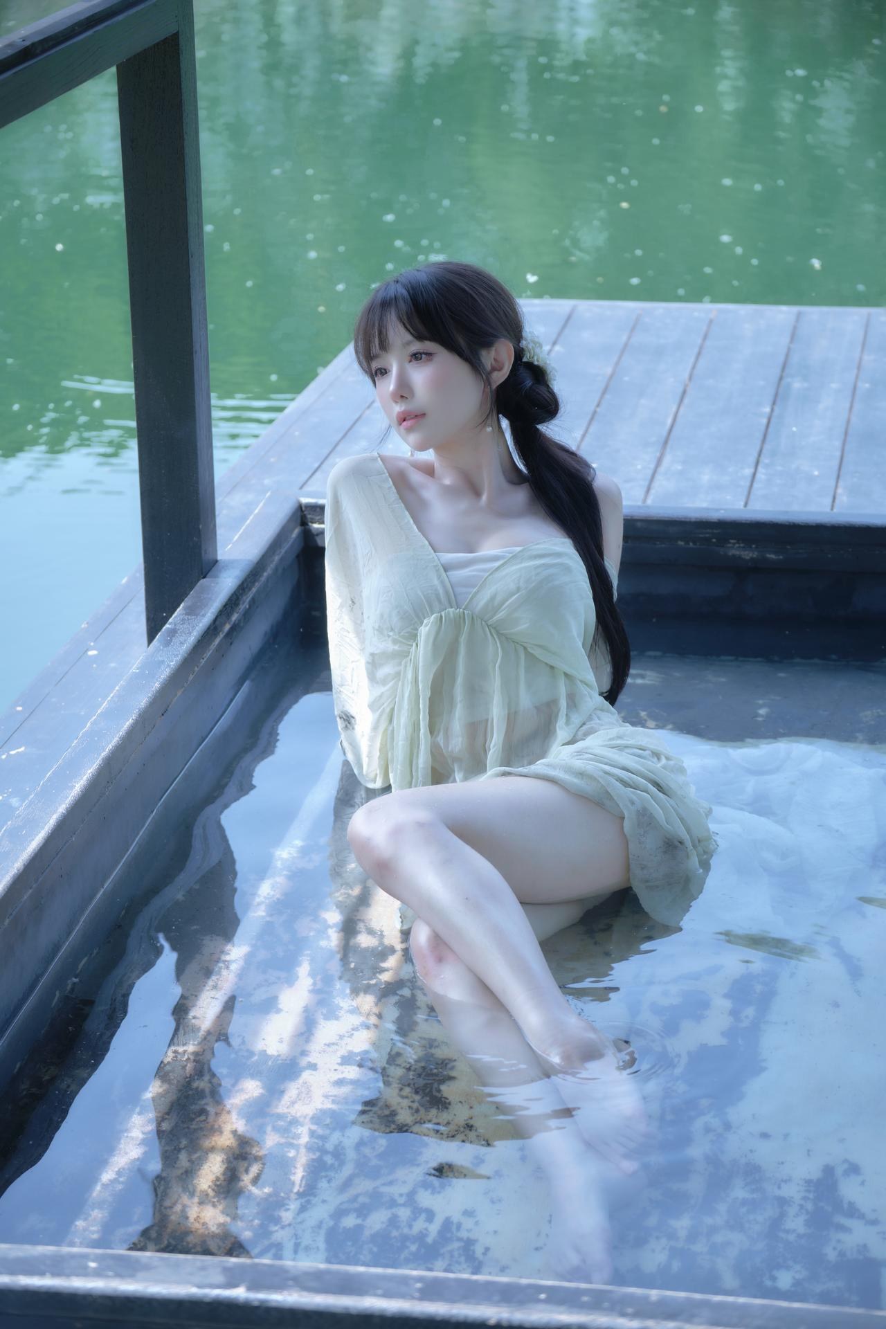 [寫真] Shika小鹿鹿 - 江南水色：古風水色濕身美腿寫真 65P3V