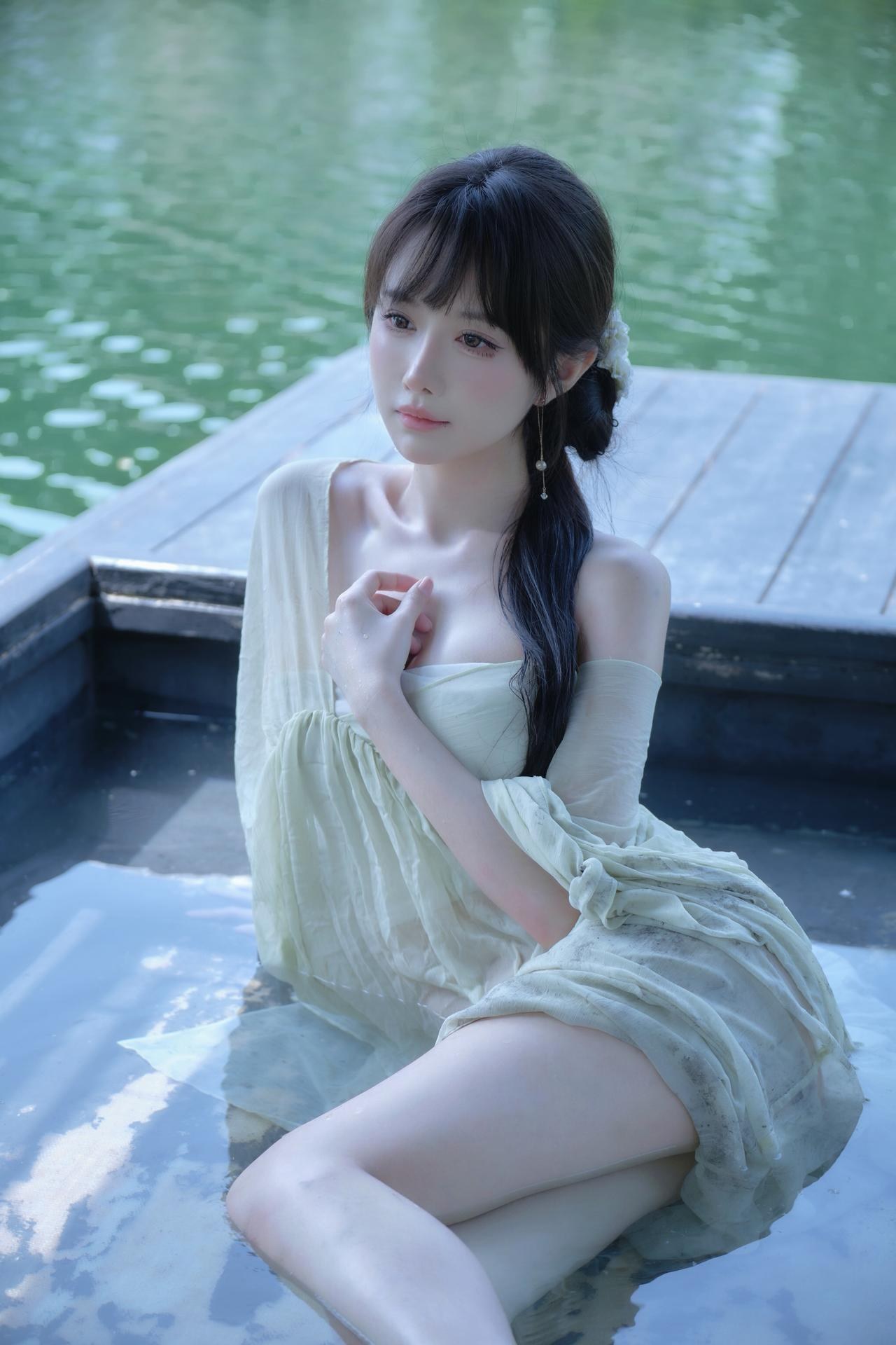 [寫真] Shika小鹿鹿 - 江南水色：古風水色濕身美腿寫真 65P3V
