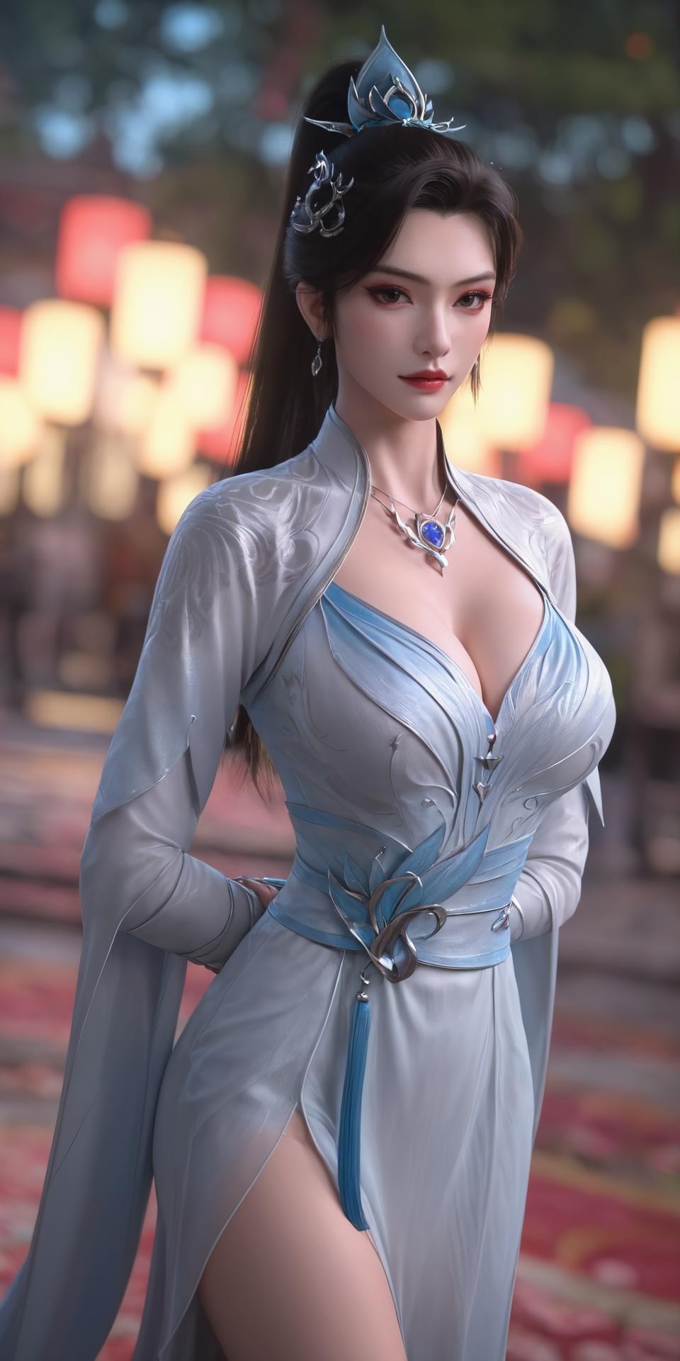 AI Porn - Battle Through the Heavens Qing Xianzi white robe explicit nude white robe styling, explicit nude detail, busty figure AI Adult Gallery 259P