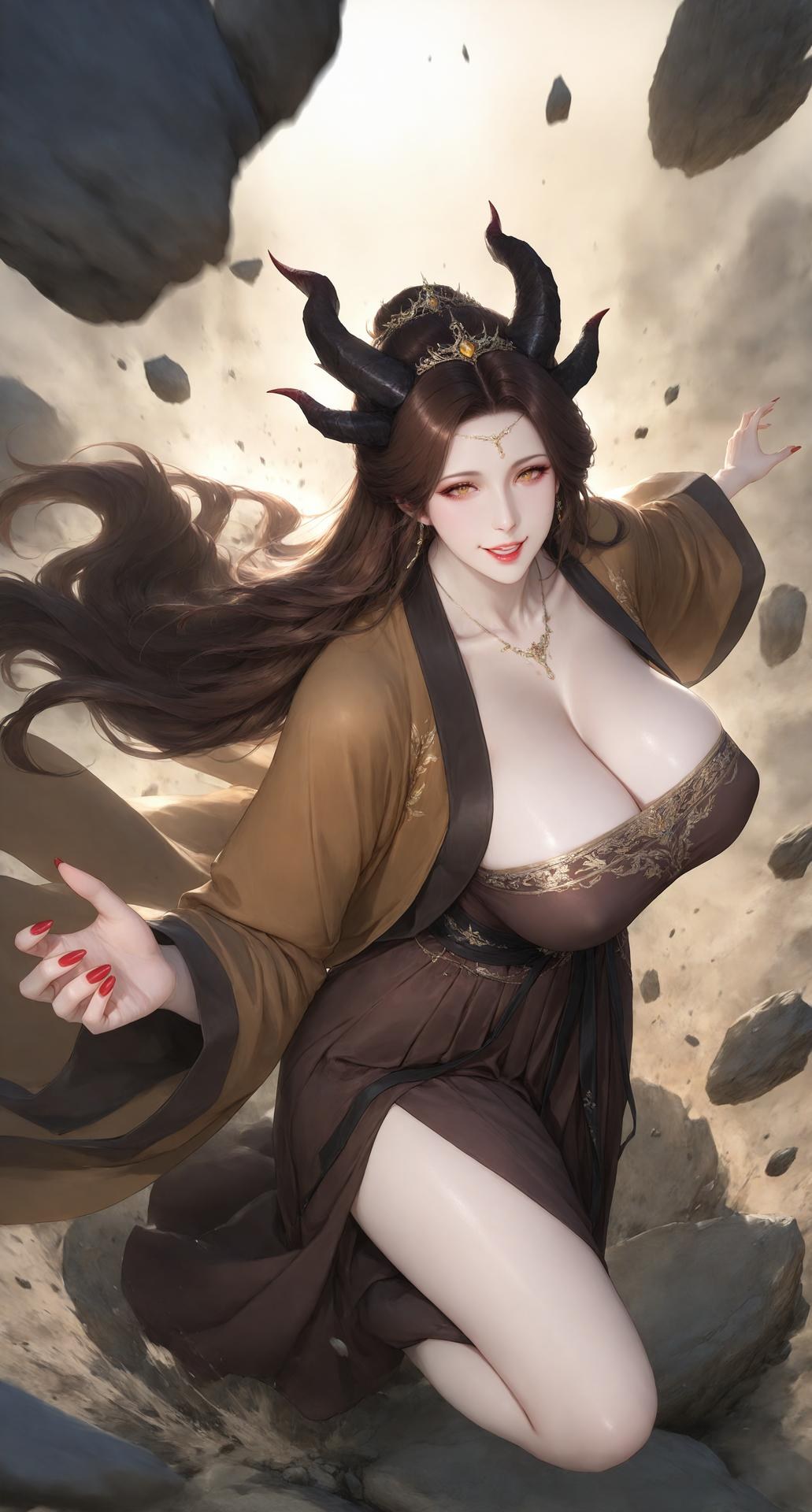 AI Porn - Shan Hai Jing fairy phoenix fox serpent fantasy topless adult phoenix girl, white fox, serpent girl, fantasy fairy styling, topless adult detail AI Adult Gallery 70P