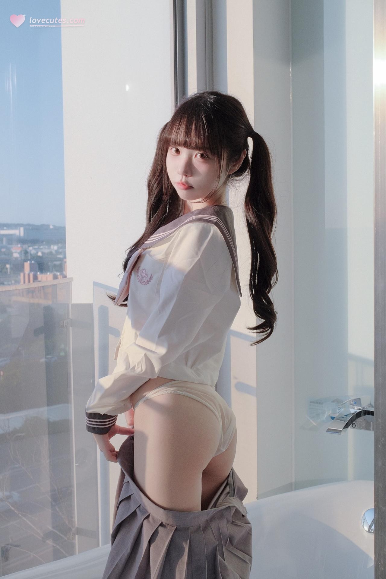 [private room] Keke Xiaobaitu - After-Class Private Time ชุดภาพคอสเพลย์ 48P