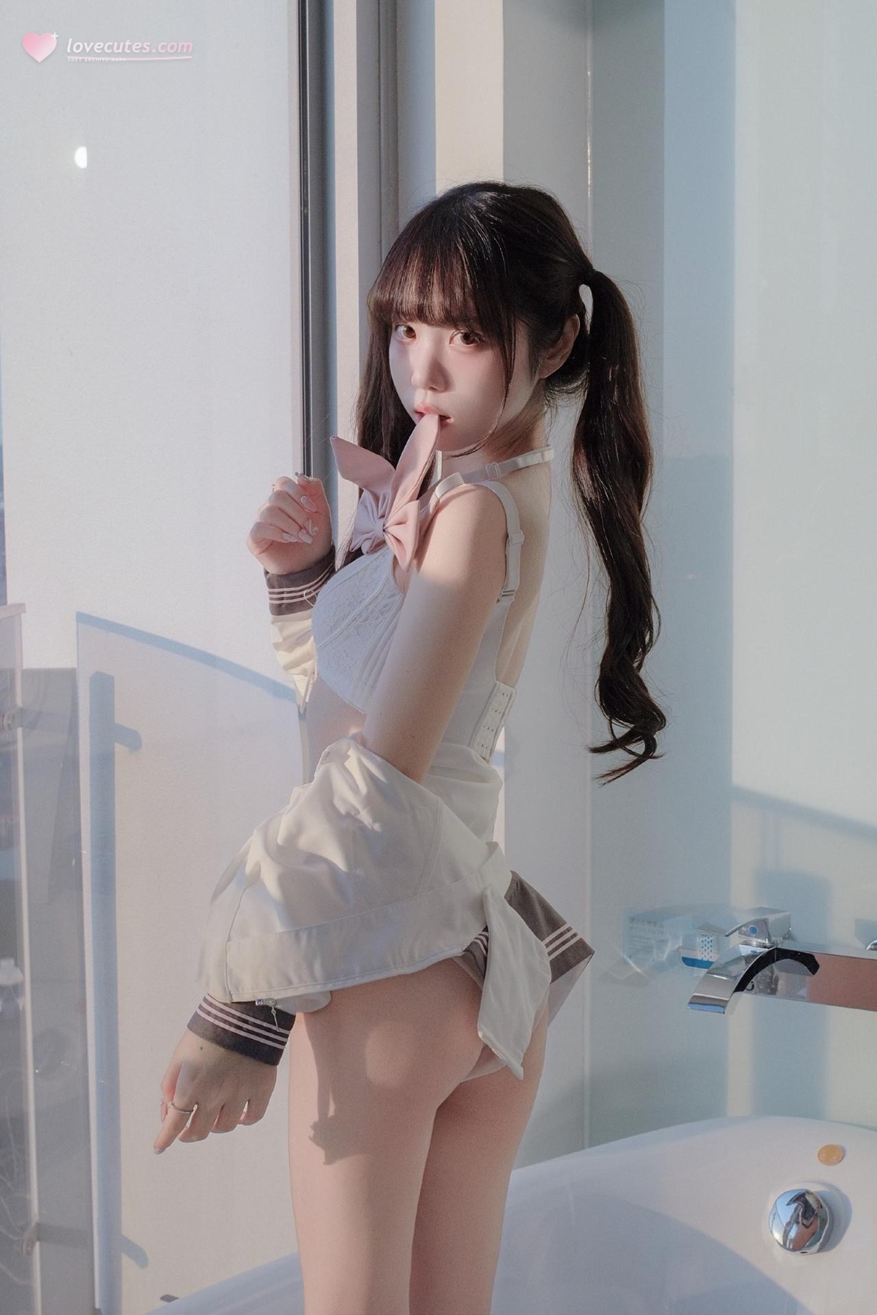 [private room] Keke Xiaobaitu - After-Class Private Time ชุดภาพคอสเพลย์ 48P