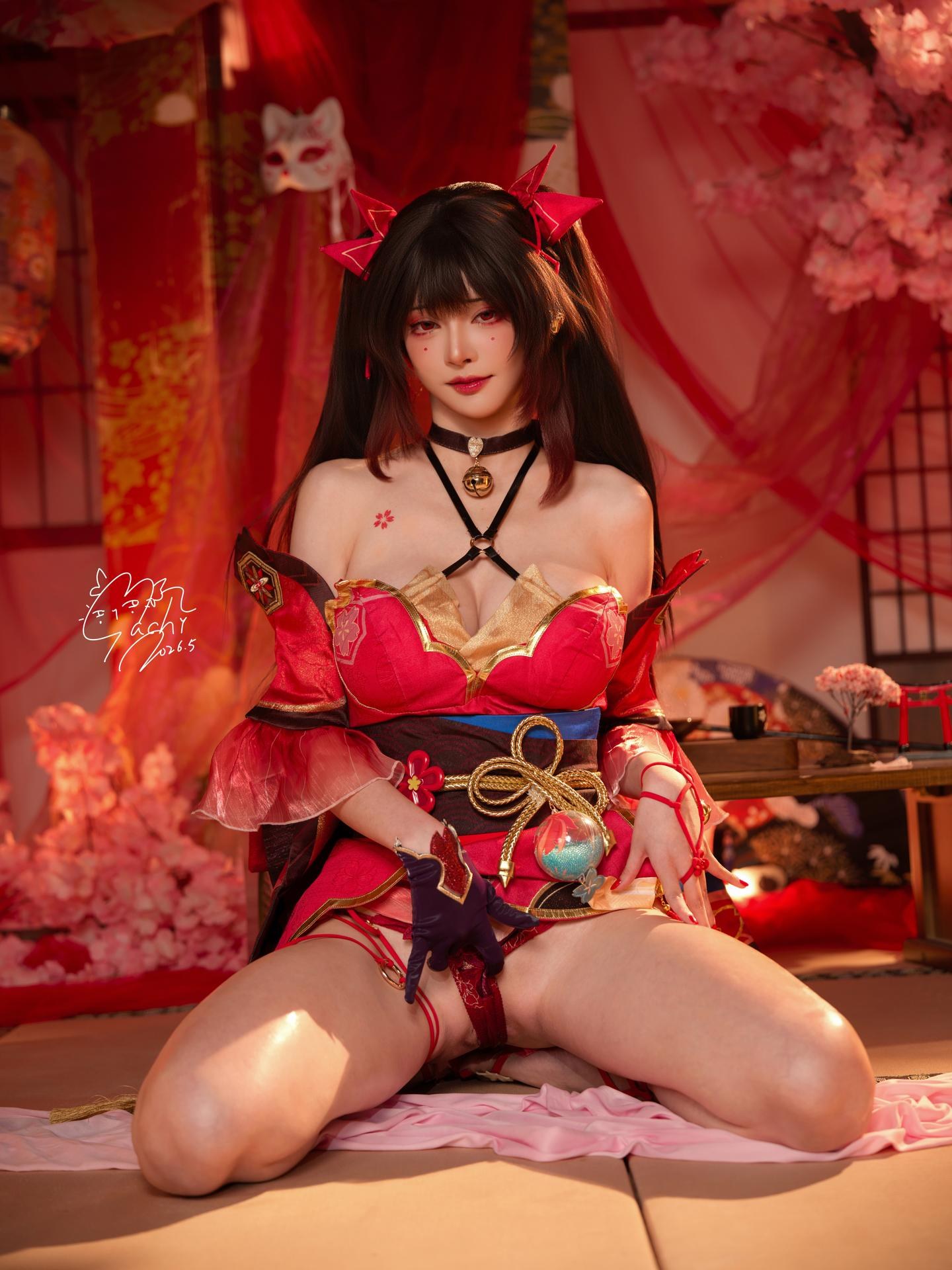 [Photo Set] Machi Magi - Fireworks Yukata ชุดภาพคอสเพลย์ 107P