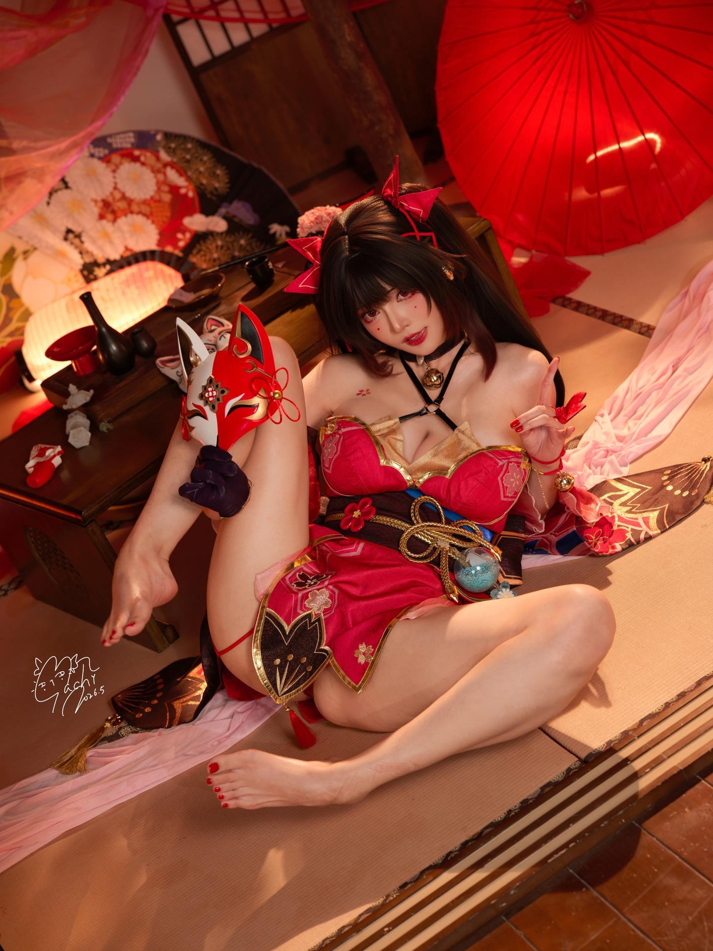 [Photo Set] Machi Magi - Fireworks Yukata ชุดภาพคอสเพลย์ 107P