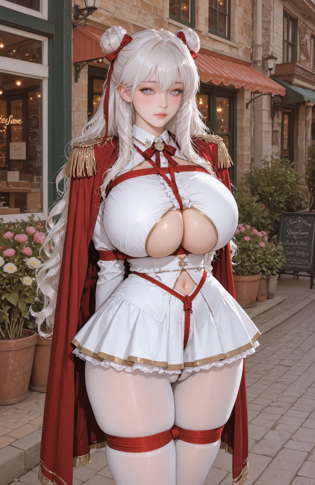 AI Generated Anime Girl - Azur Lane Le Malin uniform styling, explicit nude detail AI画像ギャラリー 101P
