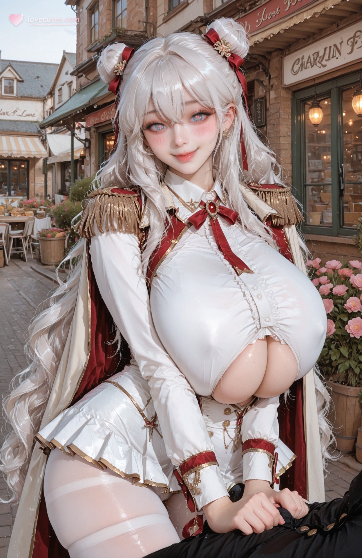 AI Generated Anime Girl - 碧蓝航线 恶毒：制服露穴 101P