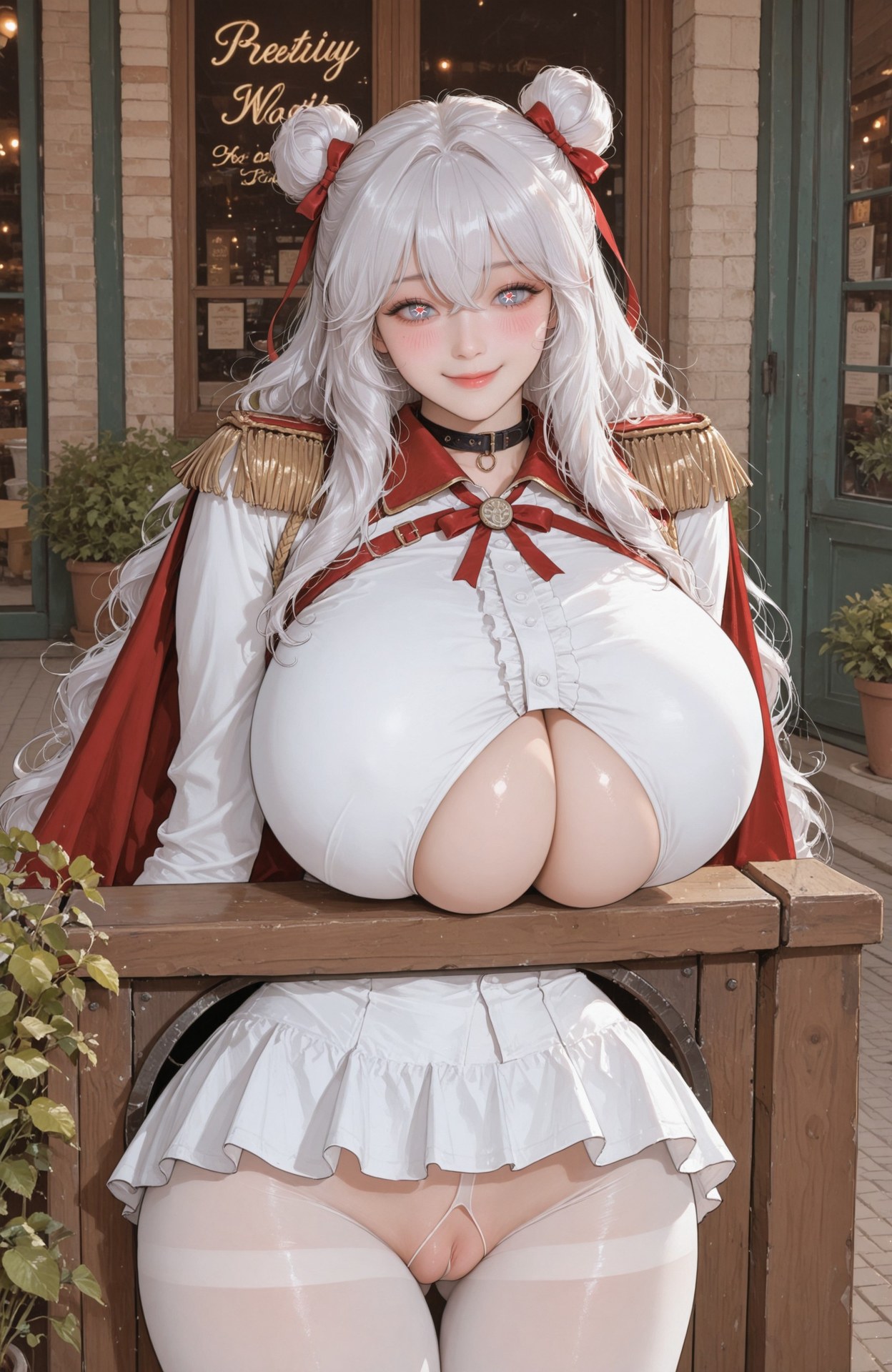 AI Generated Anime Girl - 碧蓝航线 恶毒：制服露穴 101P