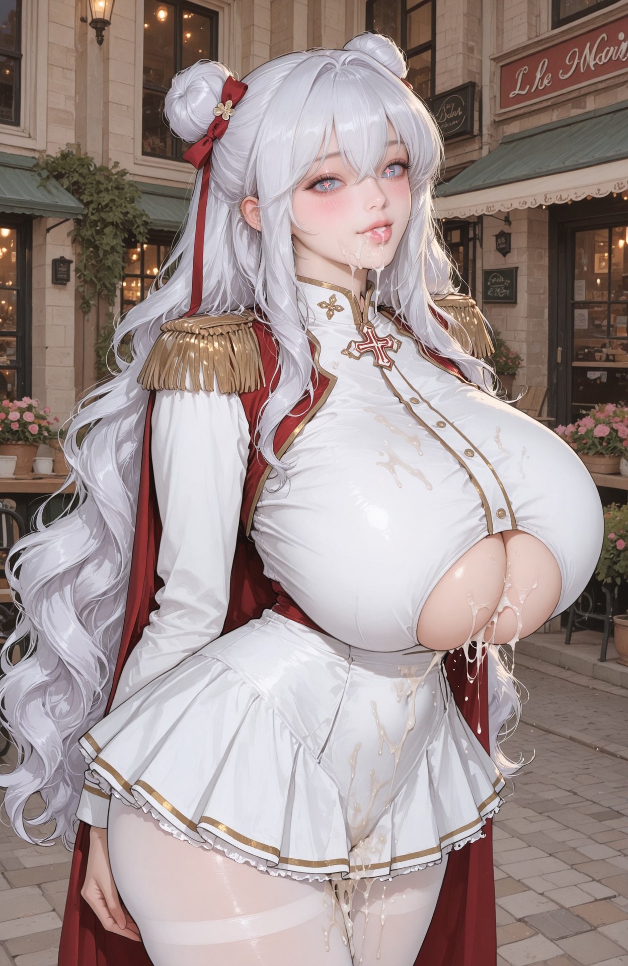 AI Generated Anime Girl - 碧蓝航线 恶毒：制服露穴 101P