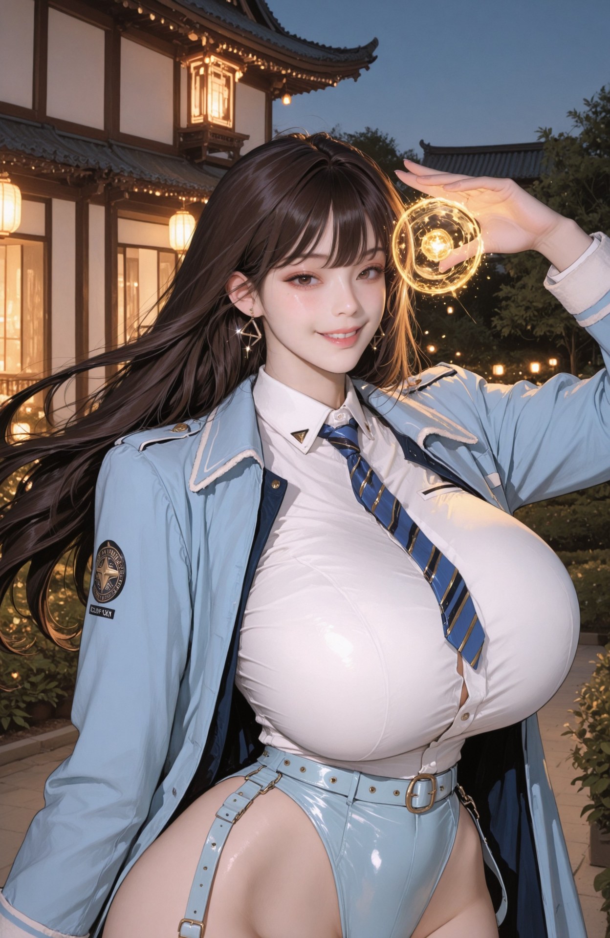 AI Generated Anime Girl - 胜利女神NIKKE Diesel：紧身衣学生装湿身露穴 93P
