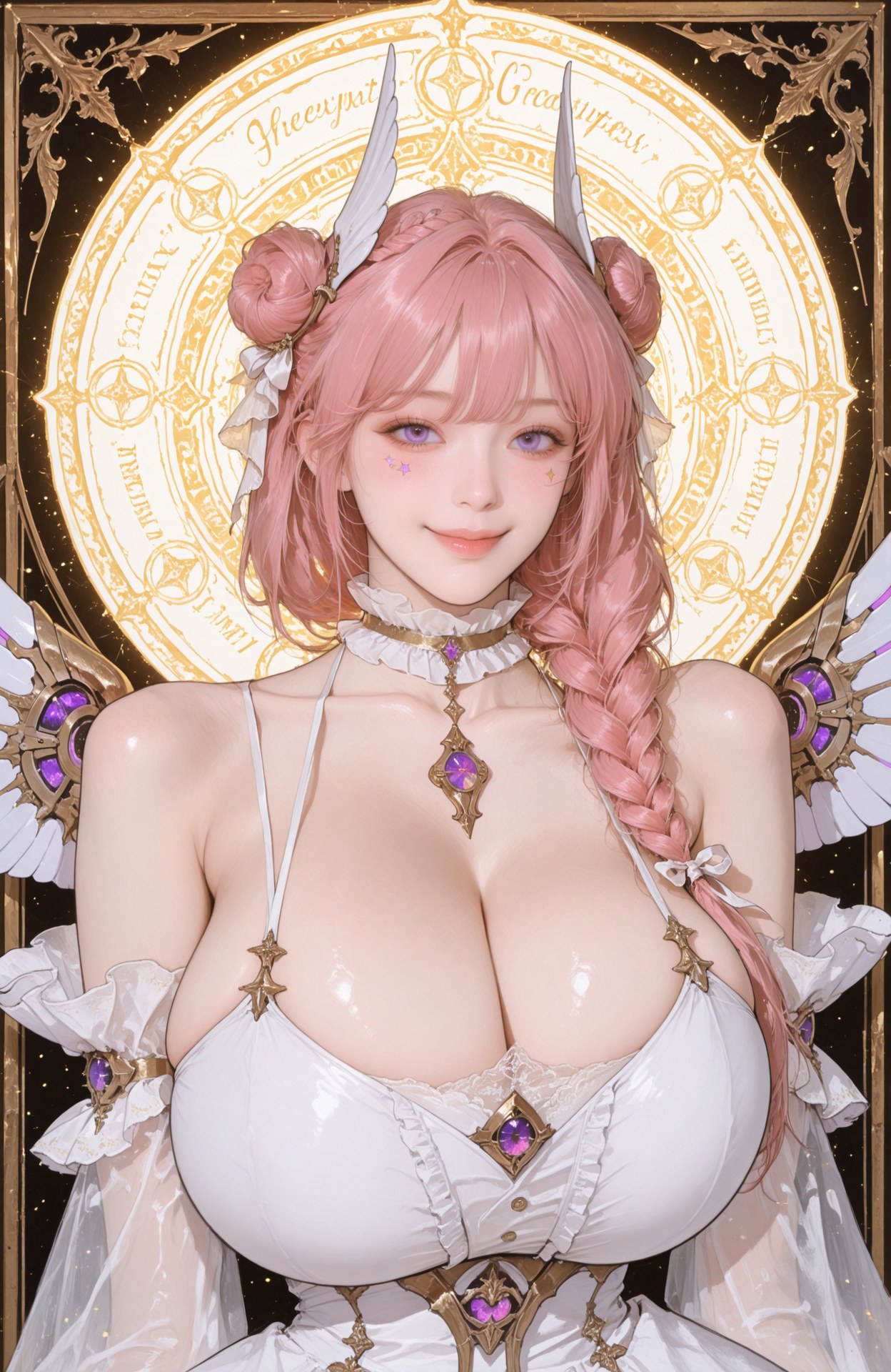 AI Generated Anime Girl - Goddess of Victory NIKKE Dorothy แกลเลอรี AI lace lingerie, bodysuit, white stockings, wet-look styling, explicit nude detail 96P