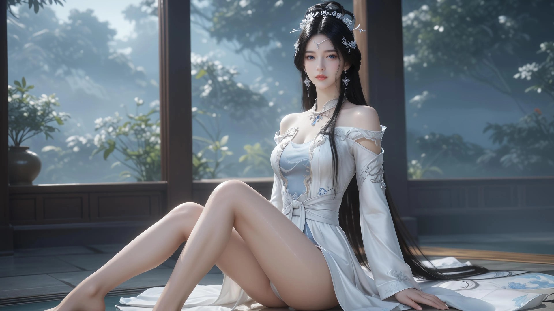 AI Porn - 安妙依：紧身衣露穴白虎 AI 成人图集 828P
