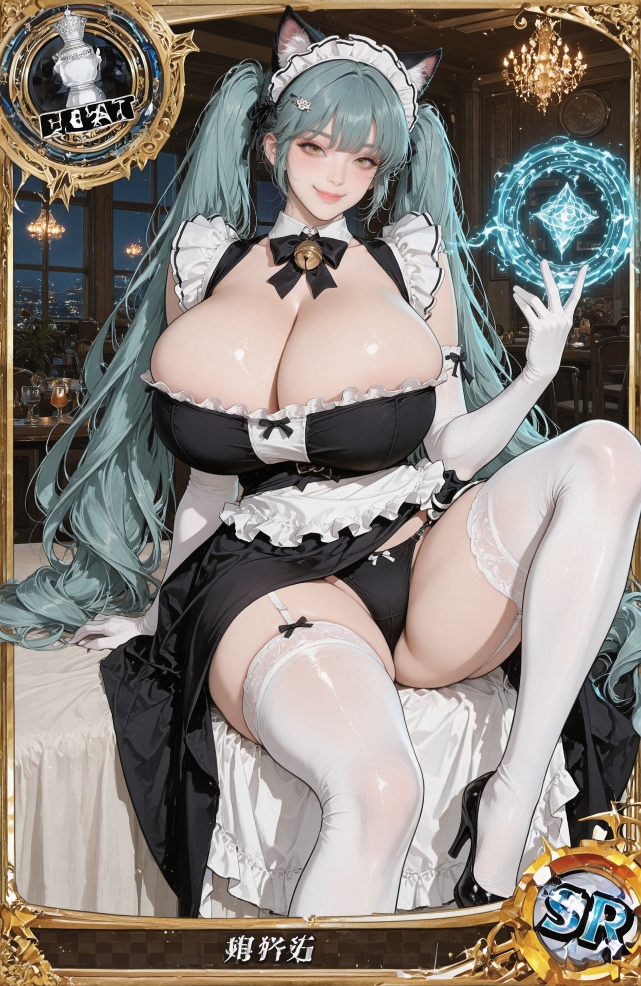 AI Generated Anime Girl - 胜利女神NIKKE Privaty：黑丝紧身衣白丝制服湿身露穴 159P