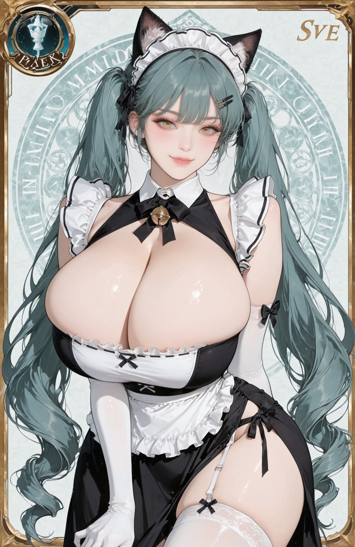 AI Generated Anime Girl - 胜利女神NIKKE Privaty：黑丝紧身衣白丝制服湿身露穴 159P