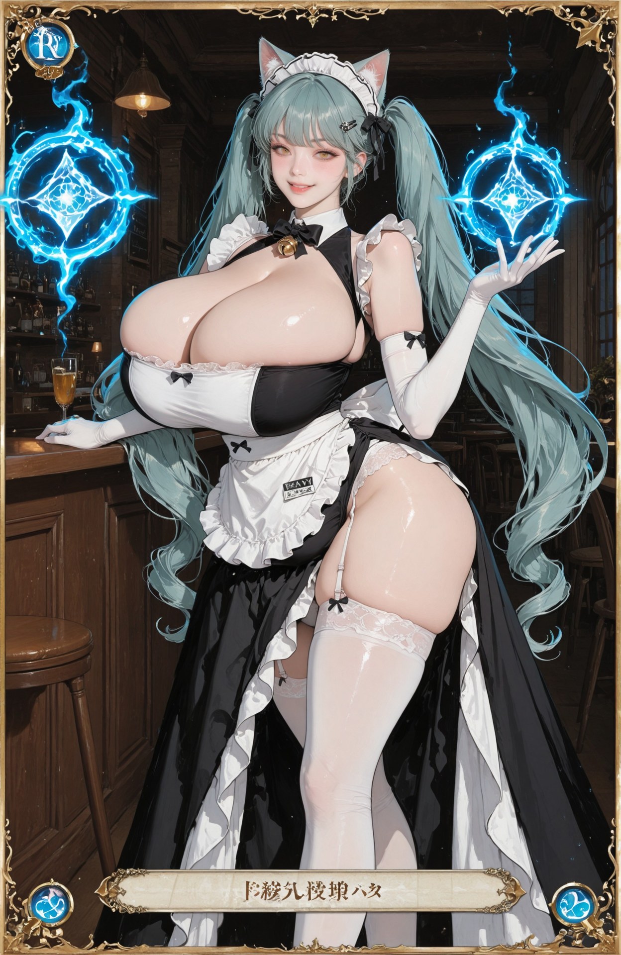 AI Generated Anime Girl - 胜利女神NIKKE Privaty：黑丝紧身衣白丝制服湿身露穴 159P