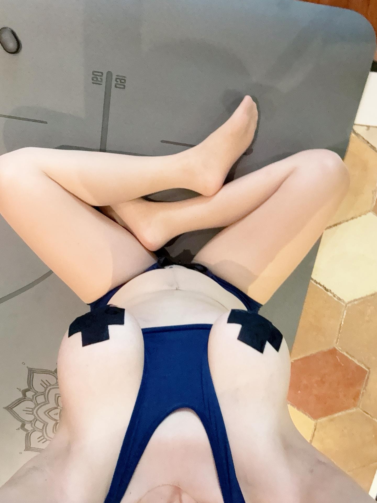 [private room] Meilvzi donkey - Yoga Poses ชุดภาพคอสเพลย์ 77P3V