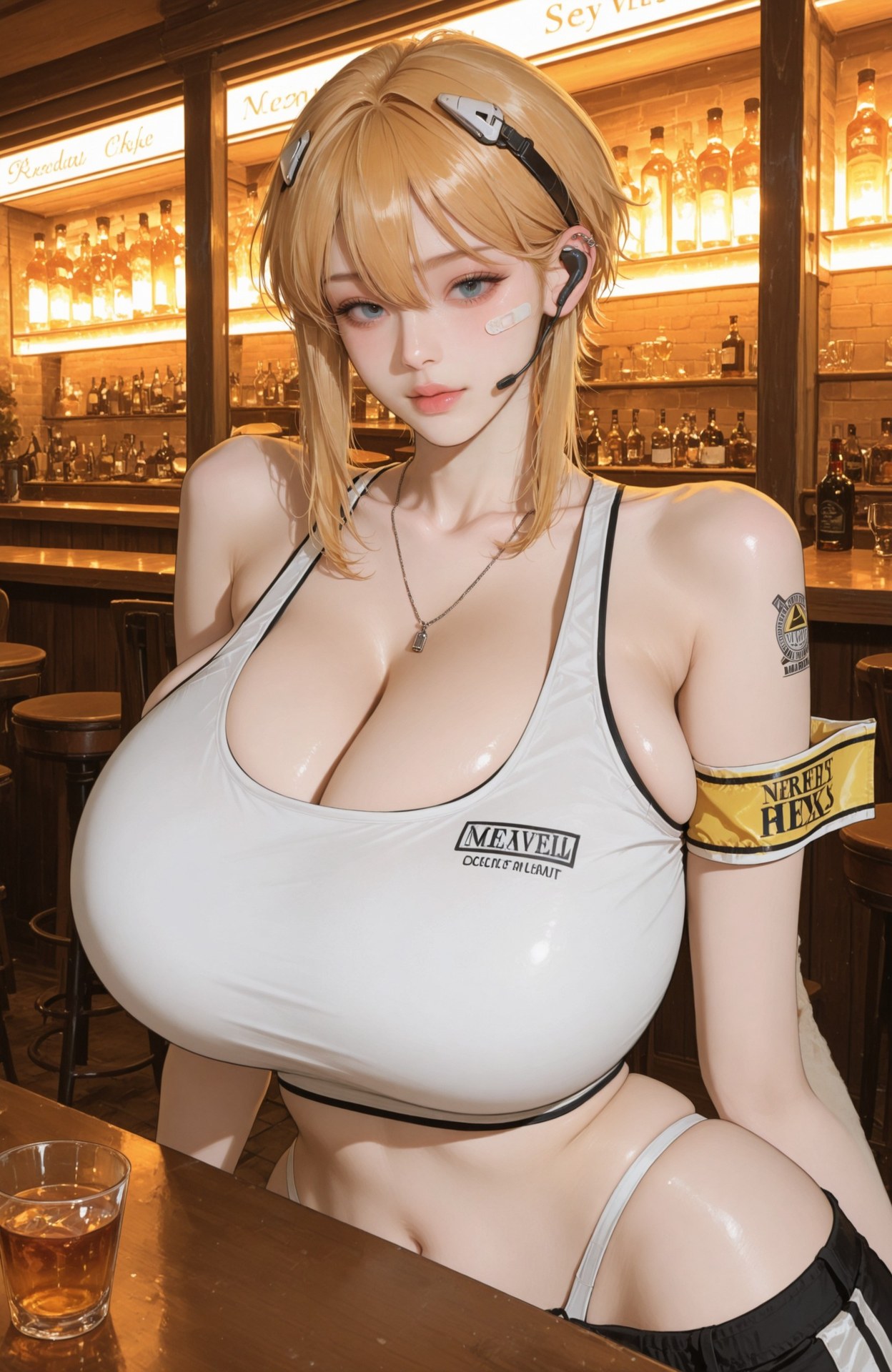 AI Generated Anime Girl - 胜利女神NIKKE maxwell (nikke )：紧身衣湿身露穴 107P