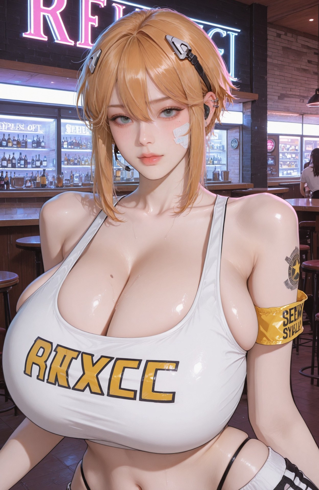 AI Generated Anime Girl - 胜利女神NIKKE maxwell (nikke )：紧身衣湿身露穴 107P