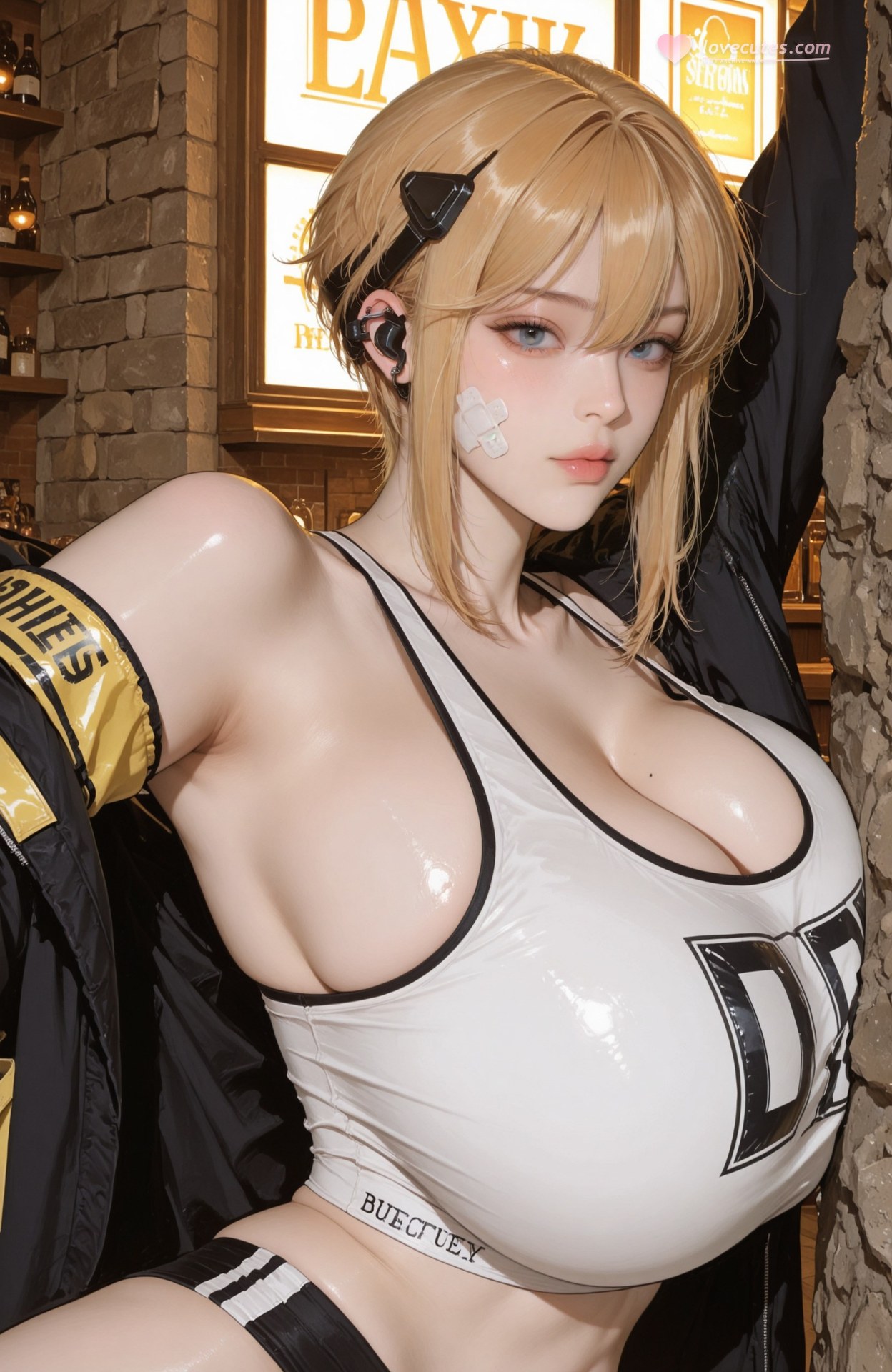 AI Generated Anime Girl - 胜利女神NIKKE maxwell (nikke )：紧身衣湿身露穴 107P