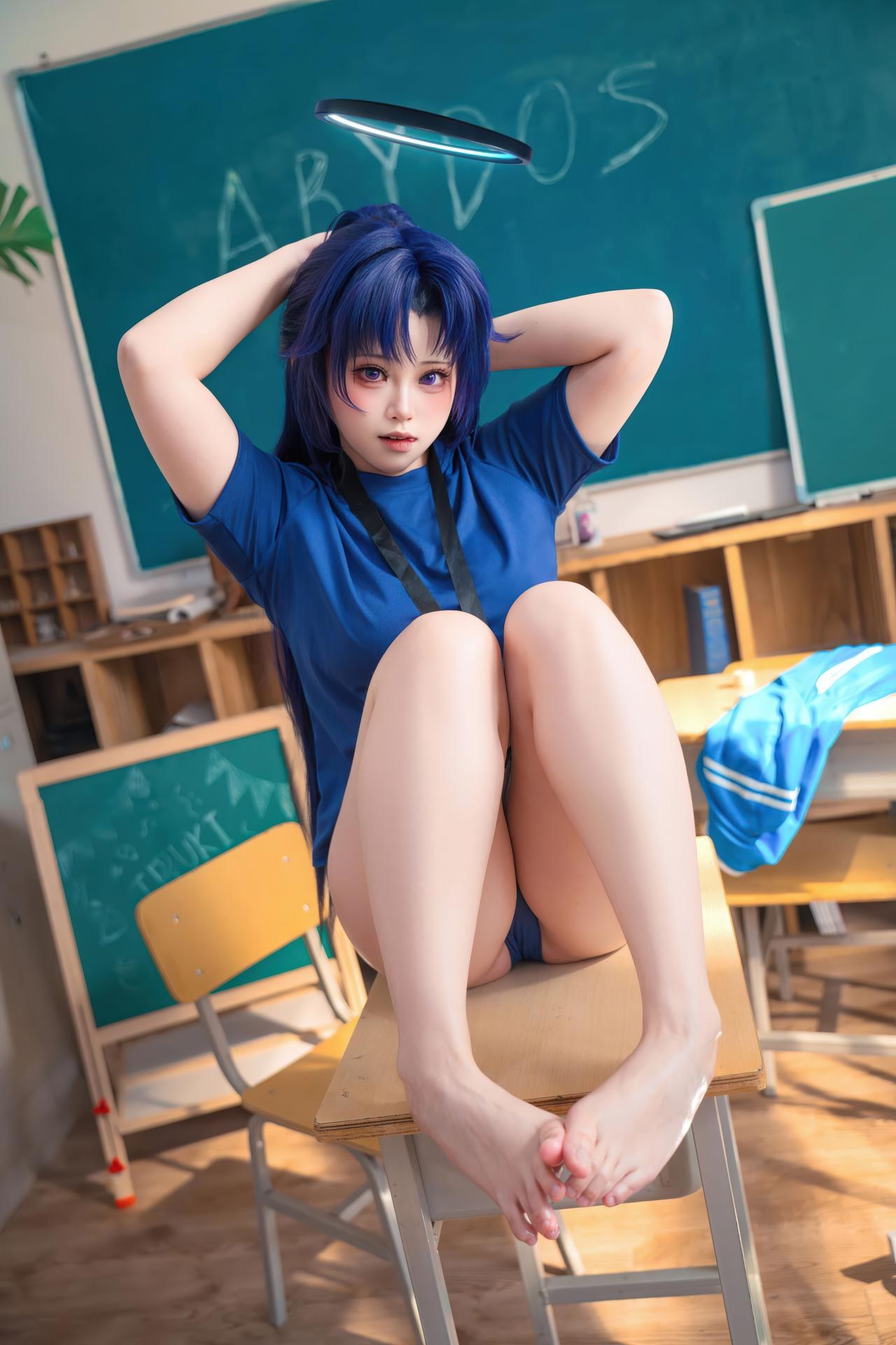 [cosplay] Guoguo - Yuuka bộ ảnh cosplay 58P