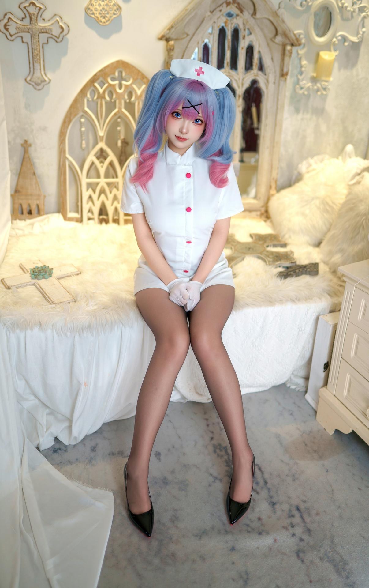 [photo set] Bangni Bunny - Rabbit Hole Nurse real-person photo set 86P9V