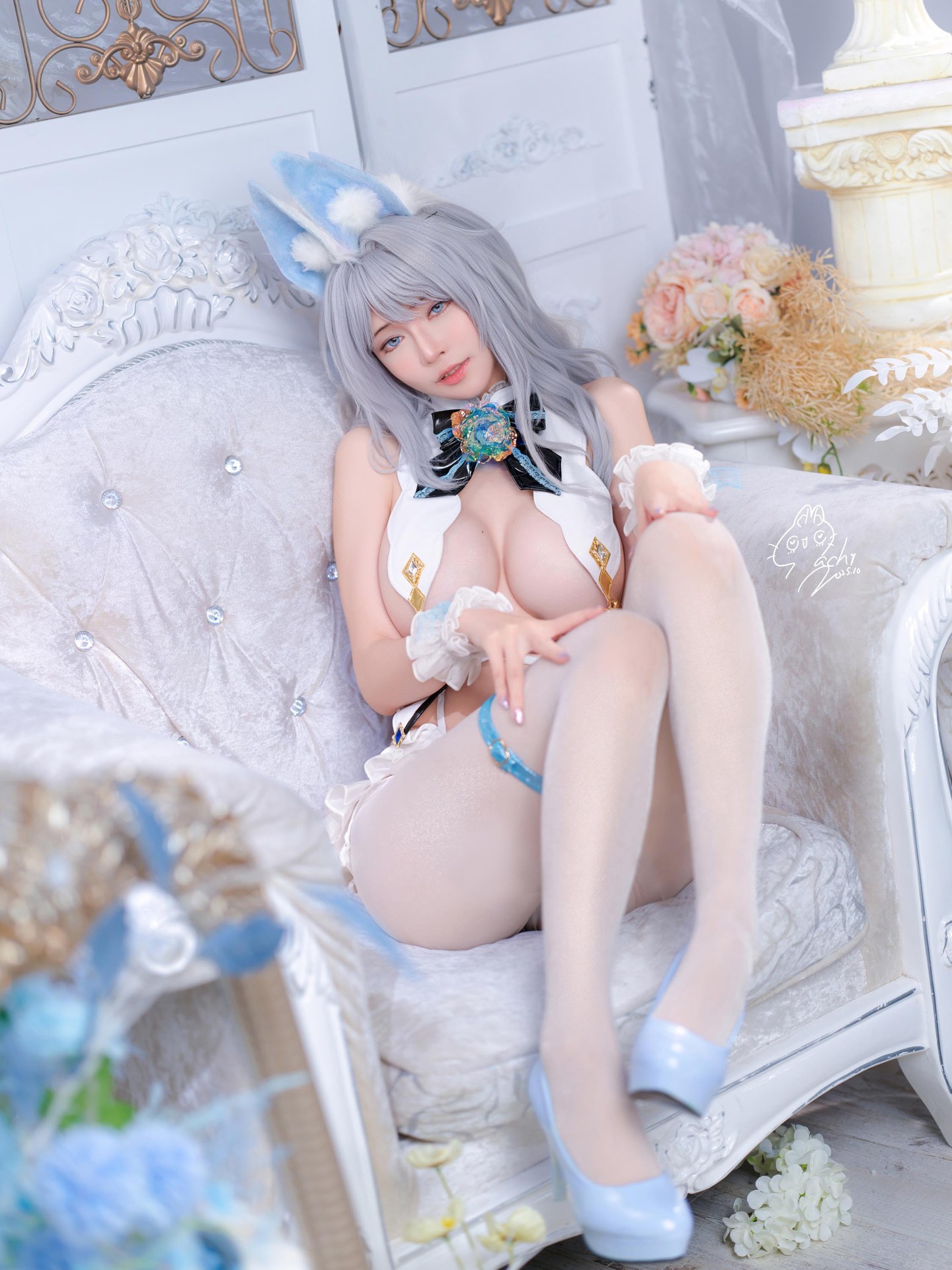 [写真] Machi馬吉 - White Rabbit：美腿大尺度 92P