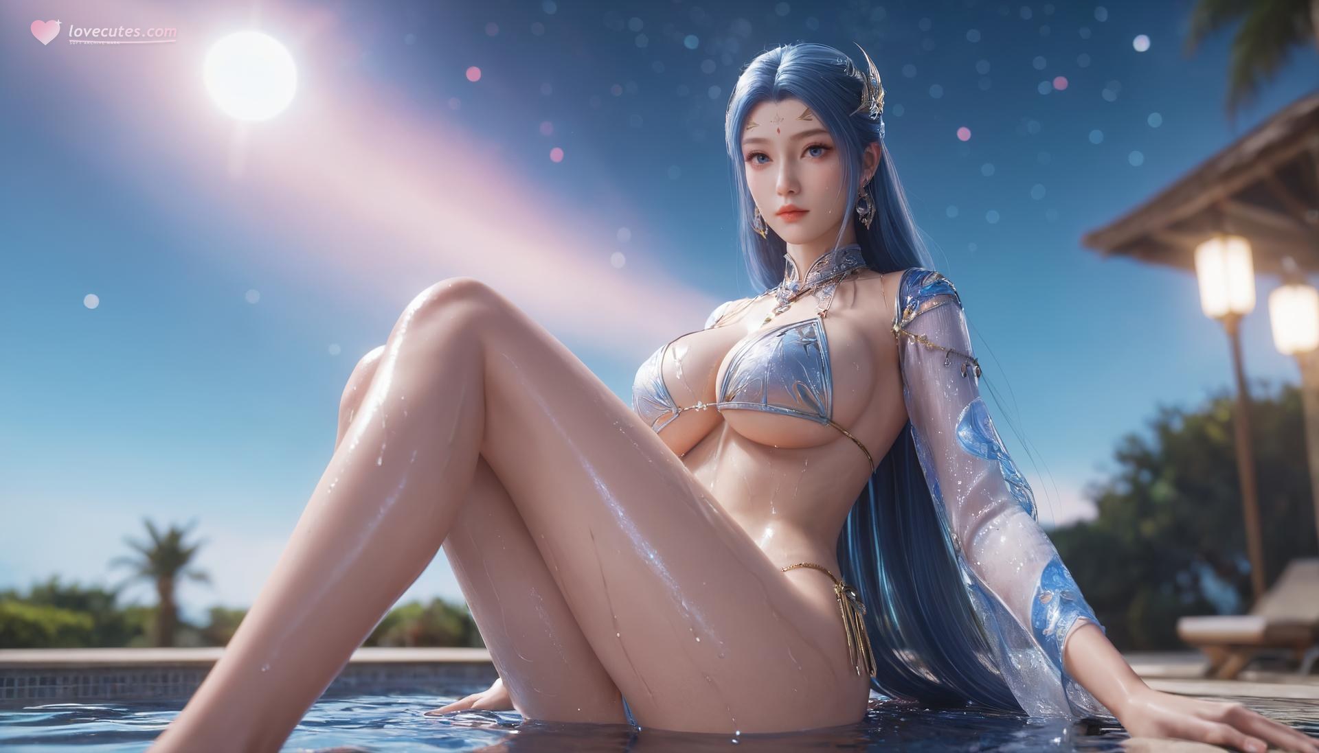 AI Porn - Douluo Dalu Tang Wutong blue-haired fairy explicit nude blue-haired fairy styling, explicit nude detail, bedroom poses AI Adult Gallery 276P