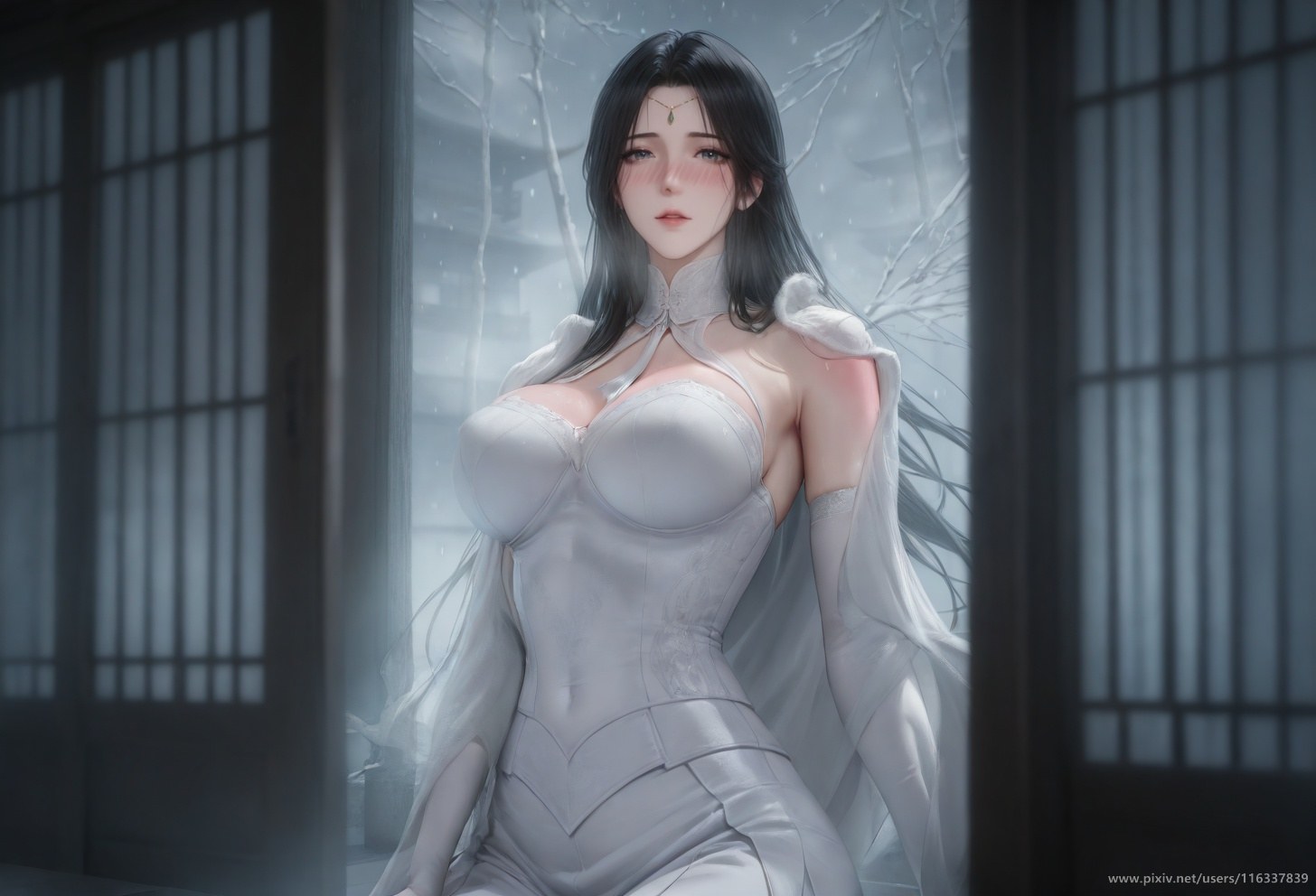 AI Porn - 裴：白衣黑丝擦边露点成人向图集 139P