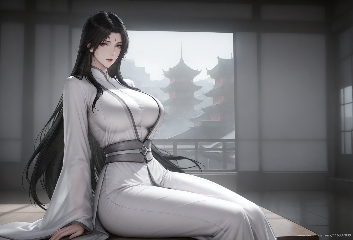 AI Porn - 배 흰 의상 스타킹 상반신 노출 성인 흰 의상, 스타킹, 상반신 노출, 침실 포즈 AI 이미지 갤러리 139P