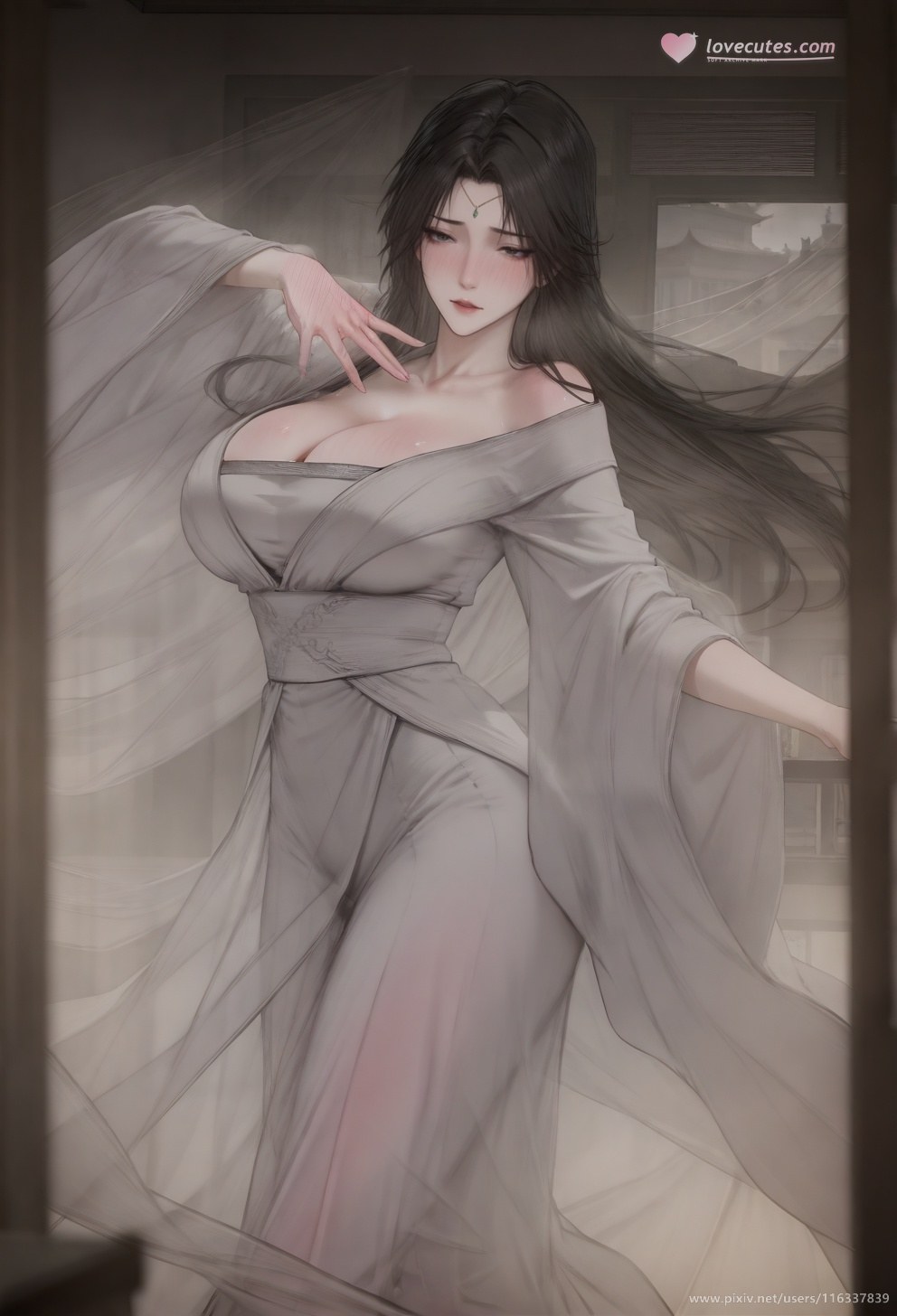 AI Porn - Pei white robe stockings topless adult white robe styling, stockings, topless detail, curvy bedroom poses AI Adult Gallery 139P
