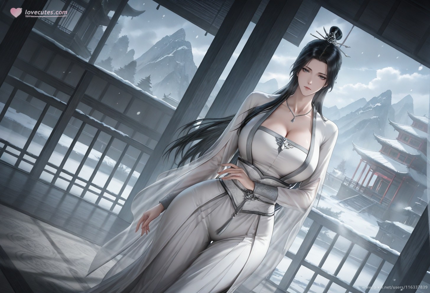 AI Porn - Pei white robe stockings topless adult white robe styling, stockings, topless detail, curvy bedroom poses AI Adult Gallery 139P