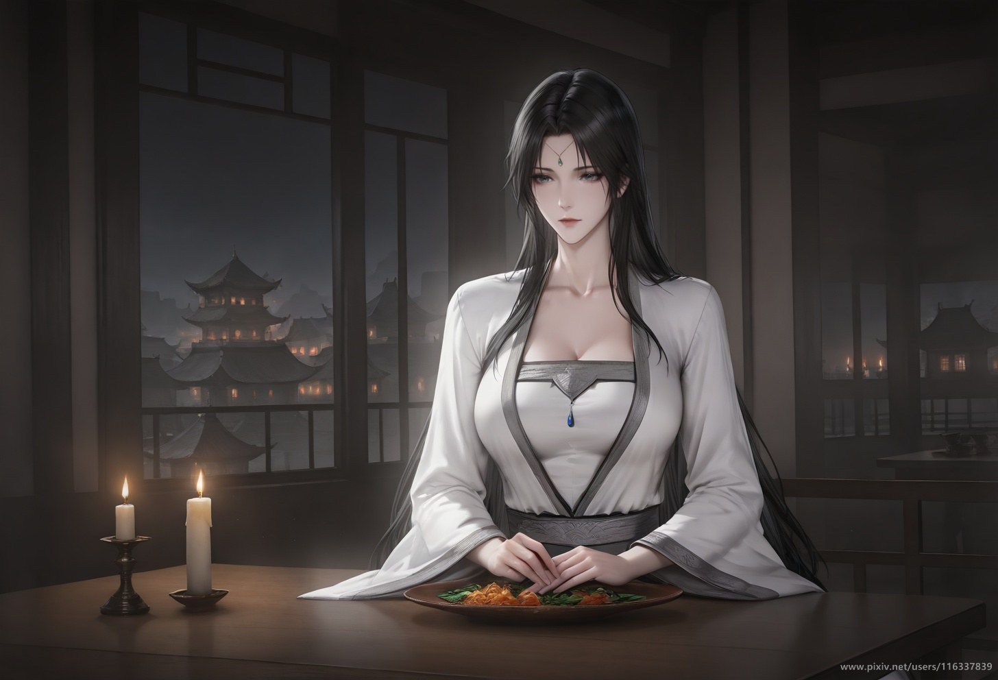 AI Porn - 배 고풍 흰 의상 스토리 성인 고풍 흰 의상, 실내 스토리, 상반신 노출 AI 이미지 갤러리 102P