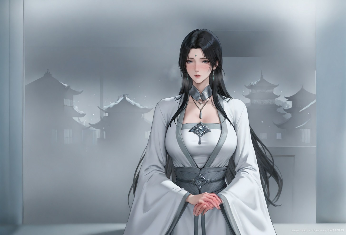 AI Porn - 배 고풍 흰 의상 스토리 성인 고풍 흰 의상, 실내 스토리, 상반신 노출 AI 이미지 갤러리 102P