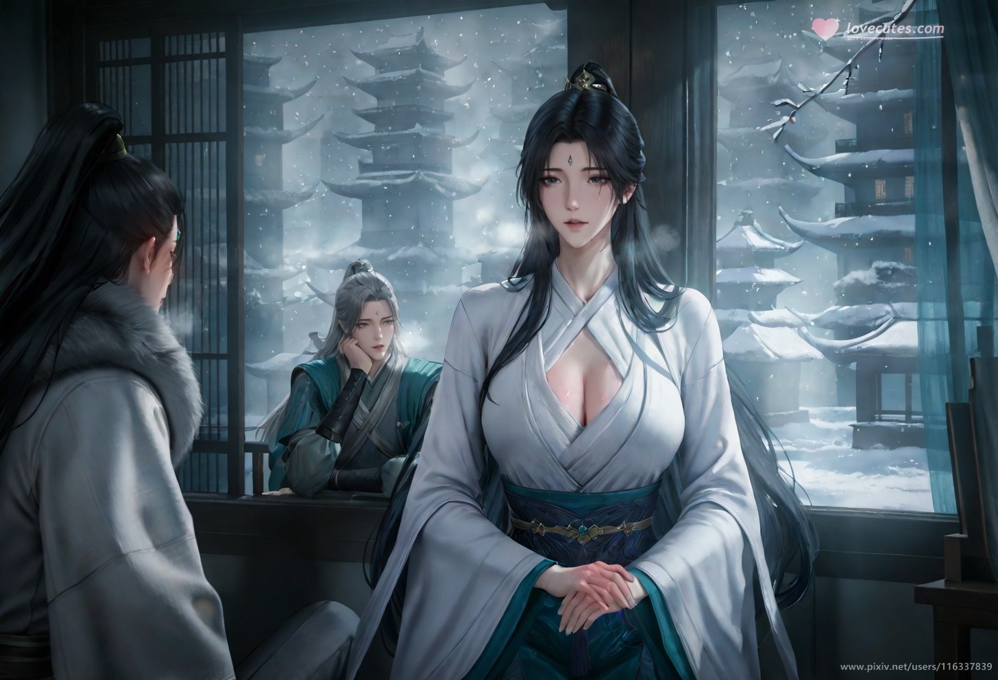 AI Porn - 배 고풍 흰 의상 스토리 성인 고풍 흰 의상, 실내 스토리, 상반신 노출 AI 이미지 갤러리 102P