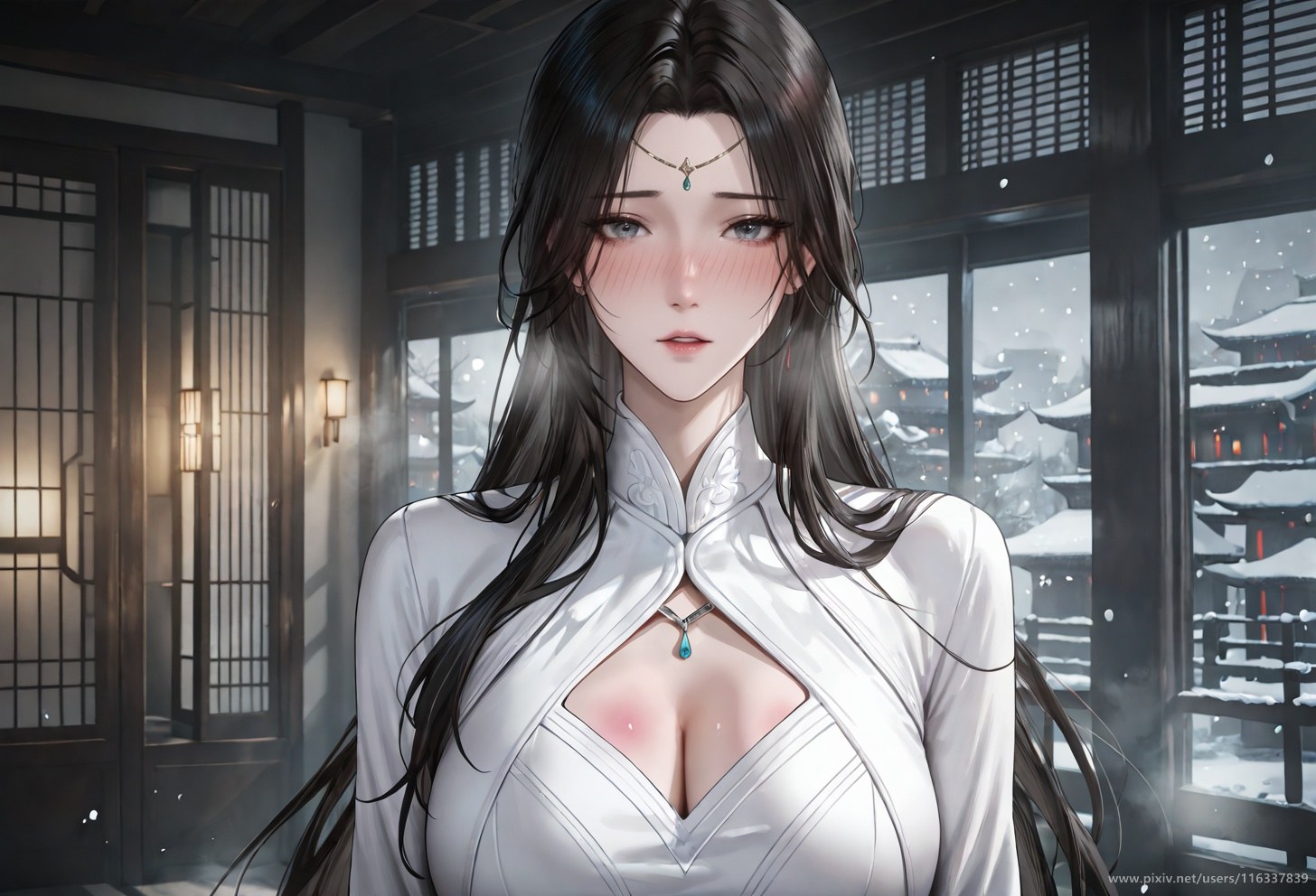AI Porn - Pei áo trắng cổ phong cốt truyện người lớn áo trắng cổ phong, bối cảnh trong phòng và chi tiết người lớn bộ sưu tập AI 102P