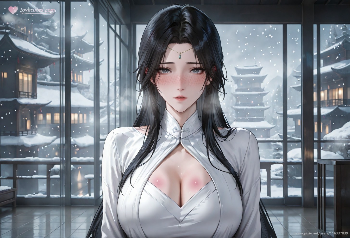 AI Porn - Pei áo trắng cổ phong cốt truyện người lớn áo trắng cổ phong, bối cảnh trong phòng và chi tiết người lớn bộ sưu tập AI 102P