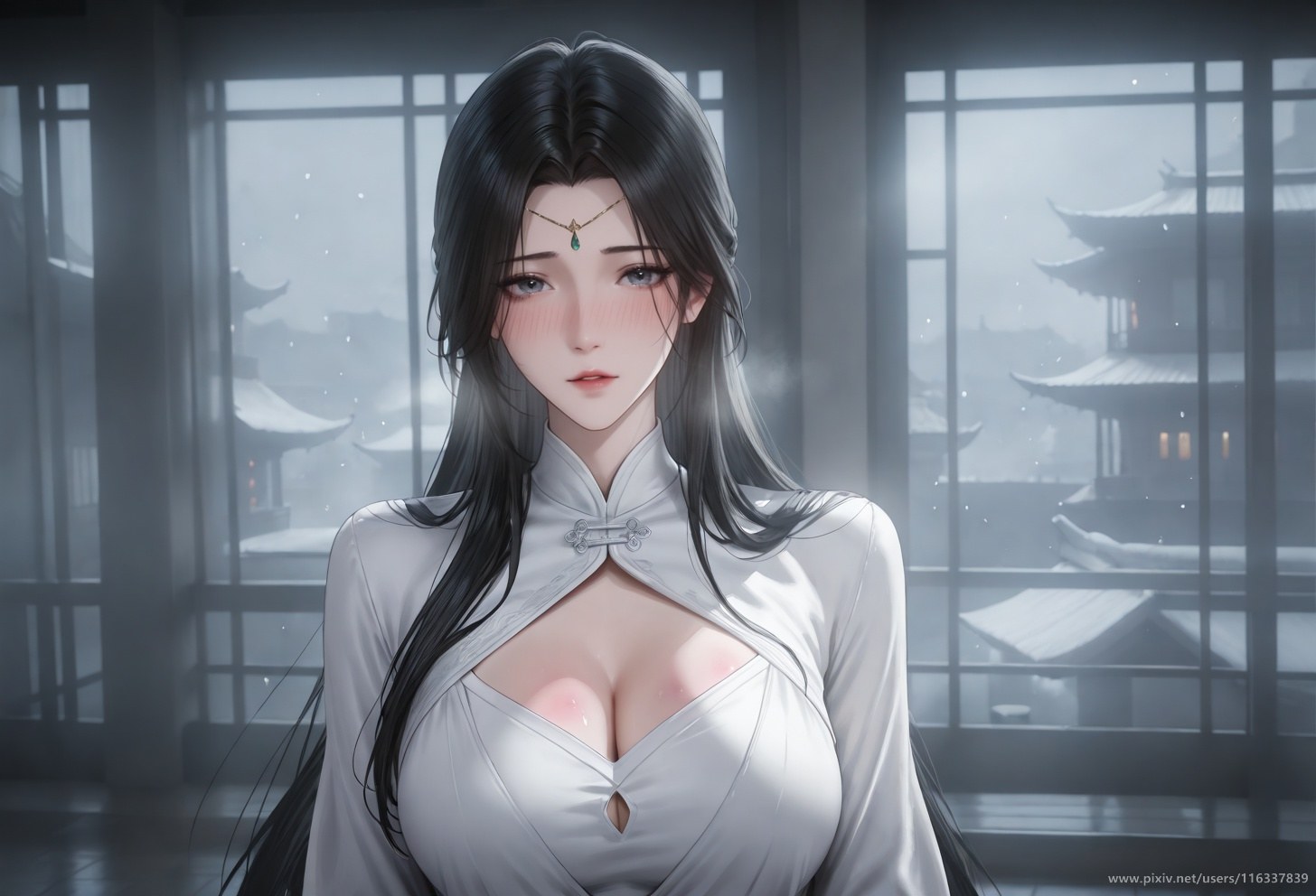 AI Porn - Pei áo trắng cổ phong cốt truyện người lớn áo trắng cổ phong, bối cảnh trong phòng và chi tiết người lớn bộ sưu tập AI 102P