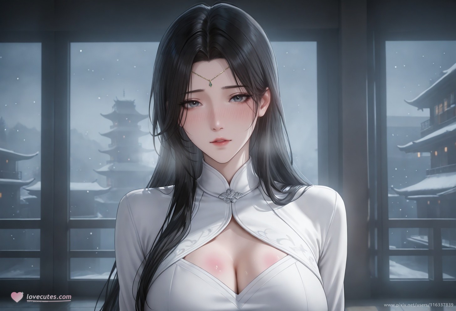 AI Porn - Pei áo trắng cổ phong cốt truyện người lớn áo trắng cổ phong, bối cảnh trong phòng và chi tiết người lớn bộ sưu tập AI 102P