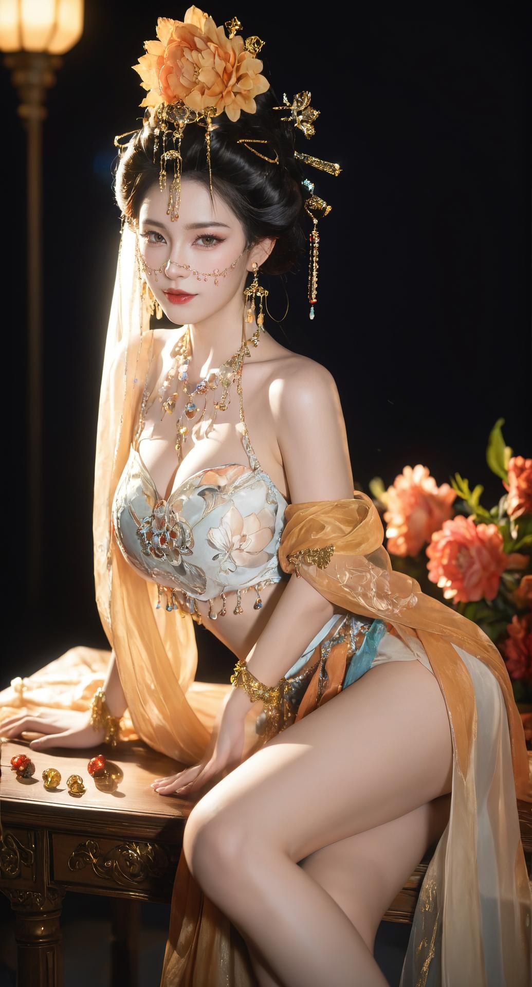 AI Porn - 燕云 醉花阴：金饰古装露穴成人向圖集 284P