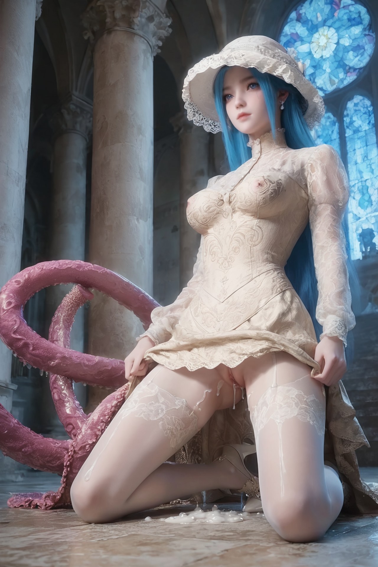 AI Porn - Đấu La Đại Lục Đường Vũ Đồng tóc hồng tóc dài bộ ảnh nhân vật bộ sưu tập AI 765P