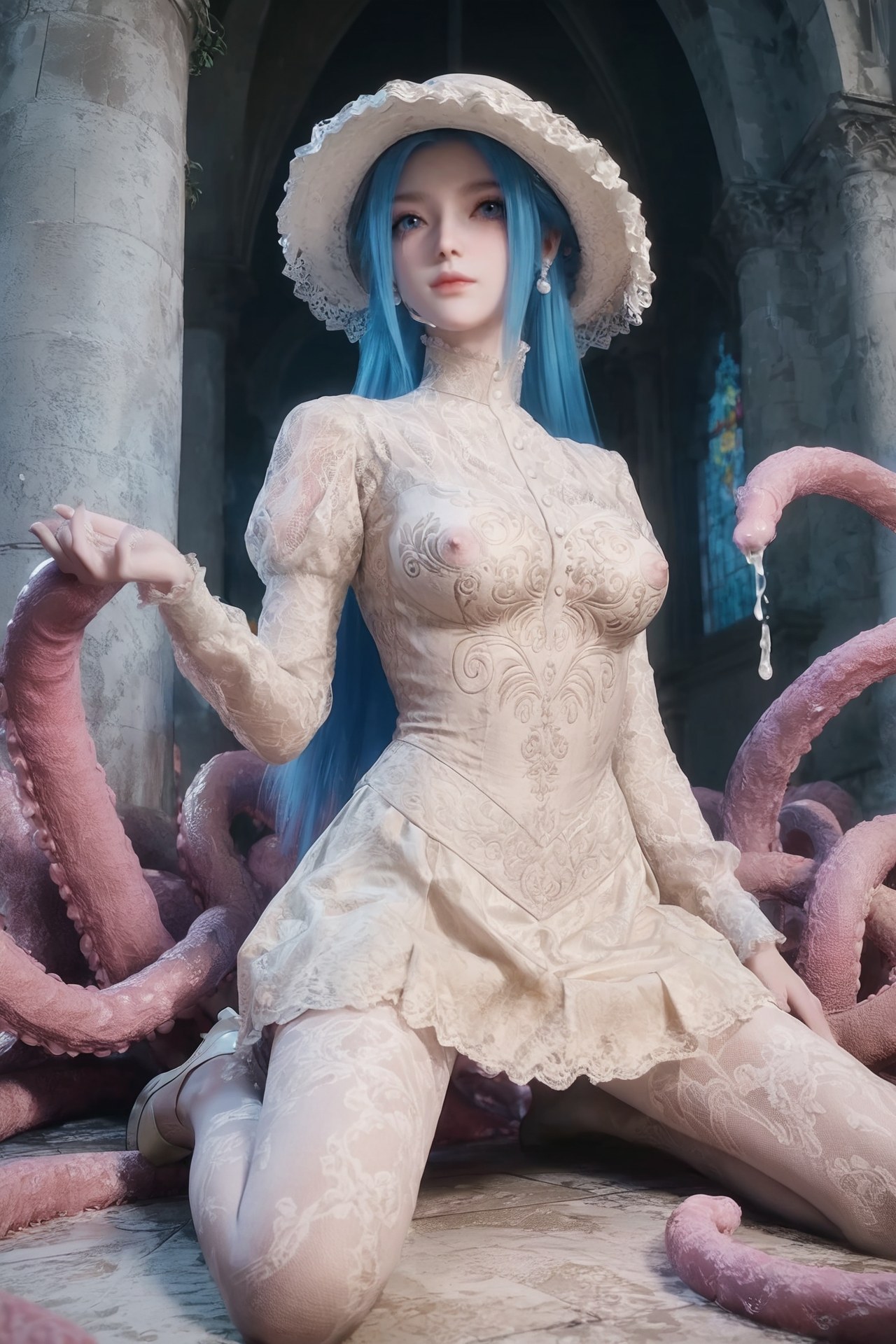 AI Porn - Đấu La Đại Lục Đường Vũ Đồng tóc hồng tóc dài bộ ảnh nhân vật bộ sưu tập AI 765P