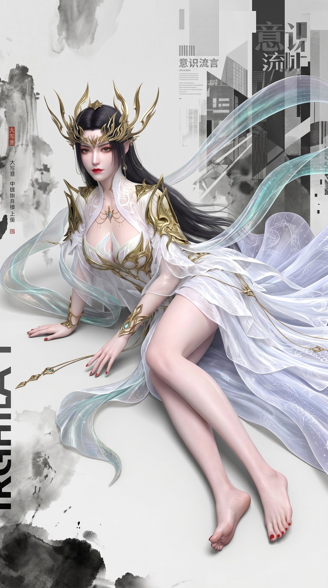 AI Porn - Battle Through the Heavens Medusa fantasy hanfu character gallery long hair AI Adult Gallery 60P