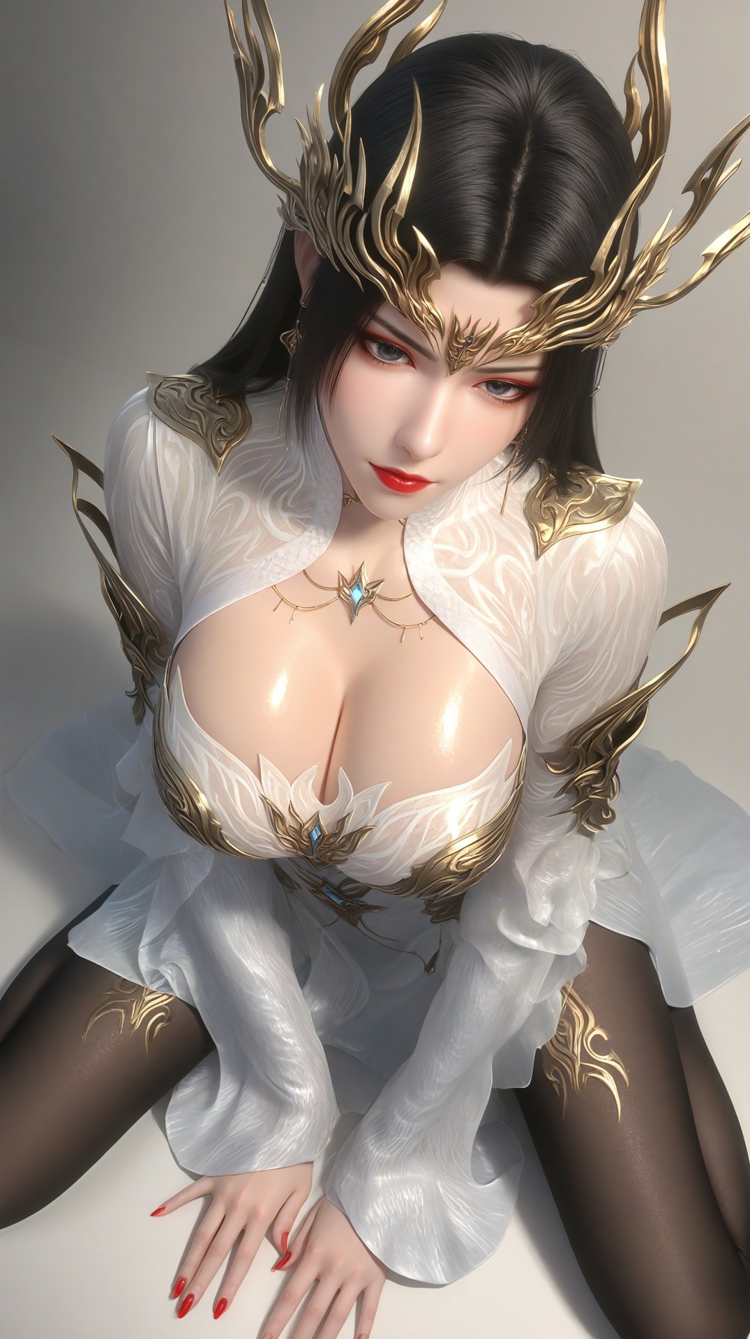 AI Porn - Battle Through the Heavens Medusa 고풍 캐릭터 갤러리 긴 머리 AI 이미지 갤러리 60P