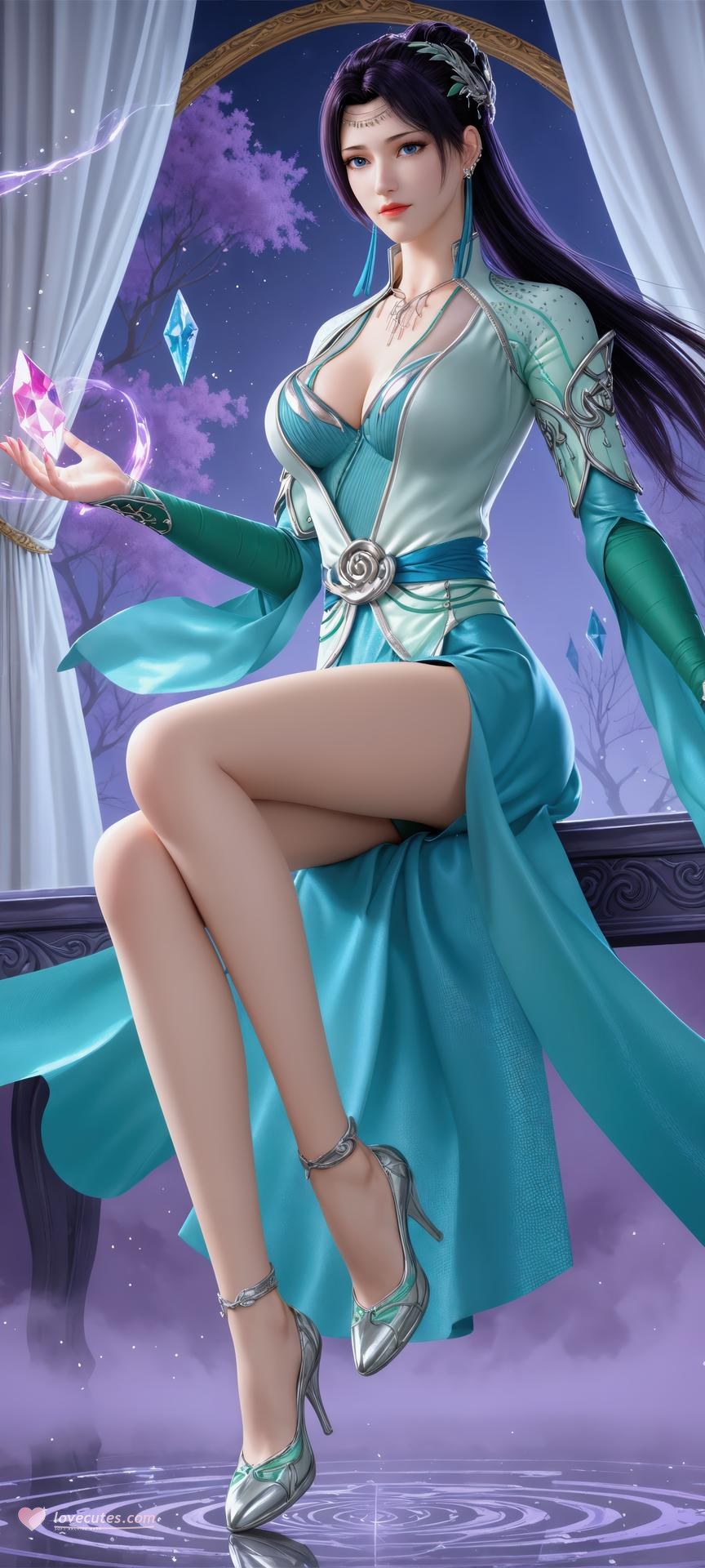 AI Porn - 斗破苍穹 云韵：古风长发角色写真AI成人向图集 941P