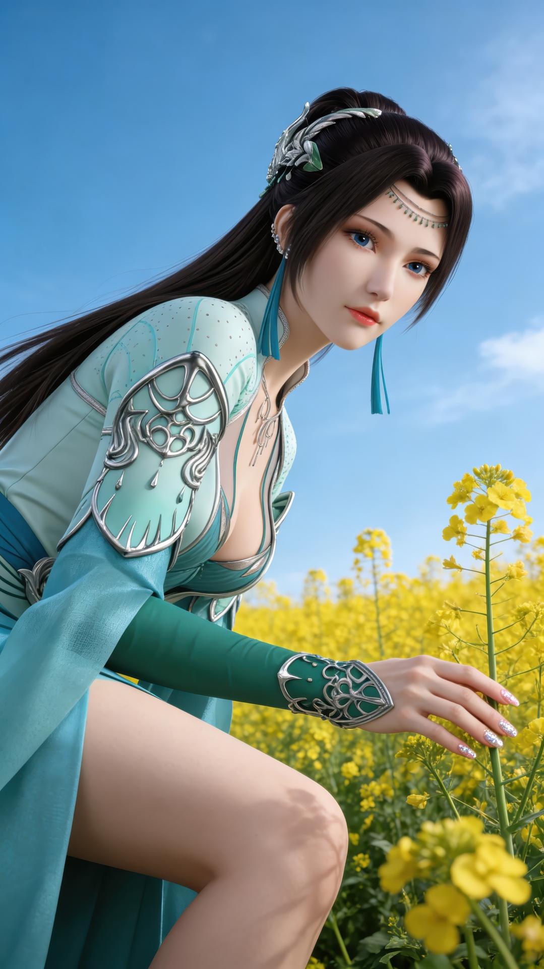 AI Porn - 闘破蒼穹 云韵 古風 ロングヘア キャラクター画像集 AI画像ギャラリー 941P