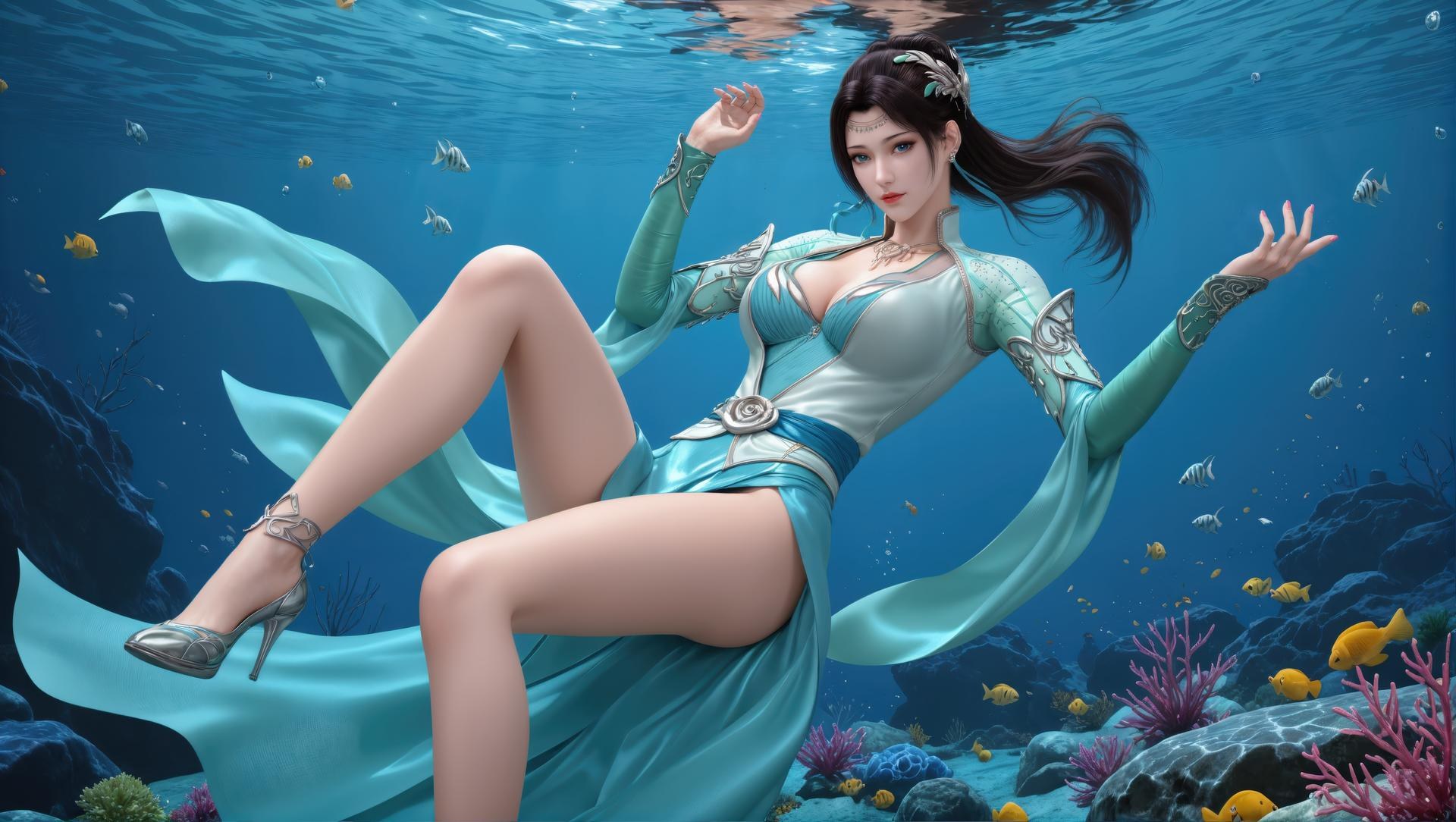 AI Porn - 斗破苍穹 云韵：古风长发角色写真AI成人向图集 941P